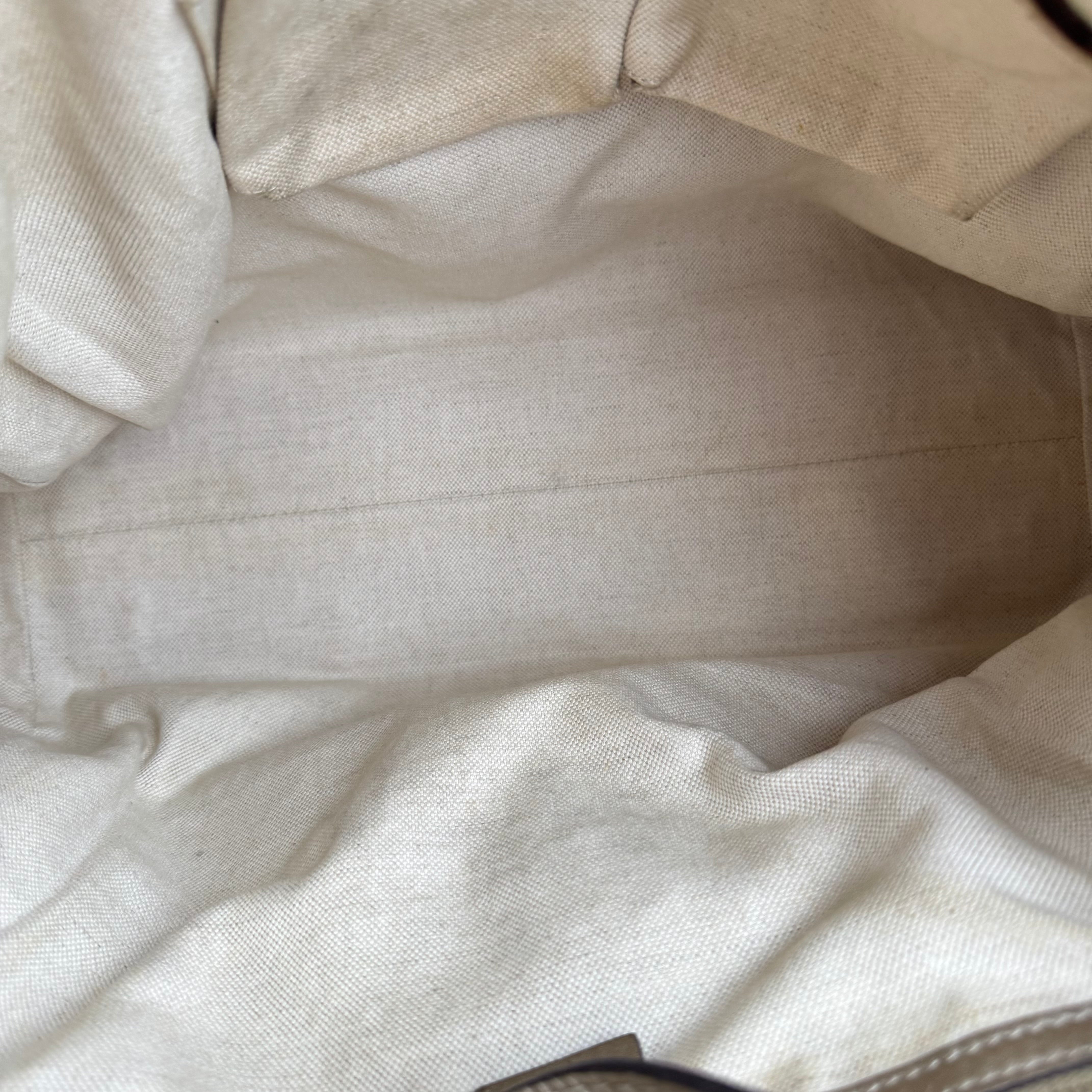 J3501 Gucci GG Canvas Bella Convertible Tote Bag- Pre Owned