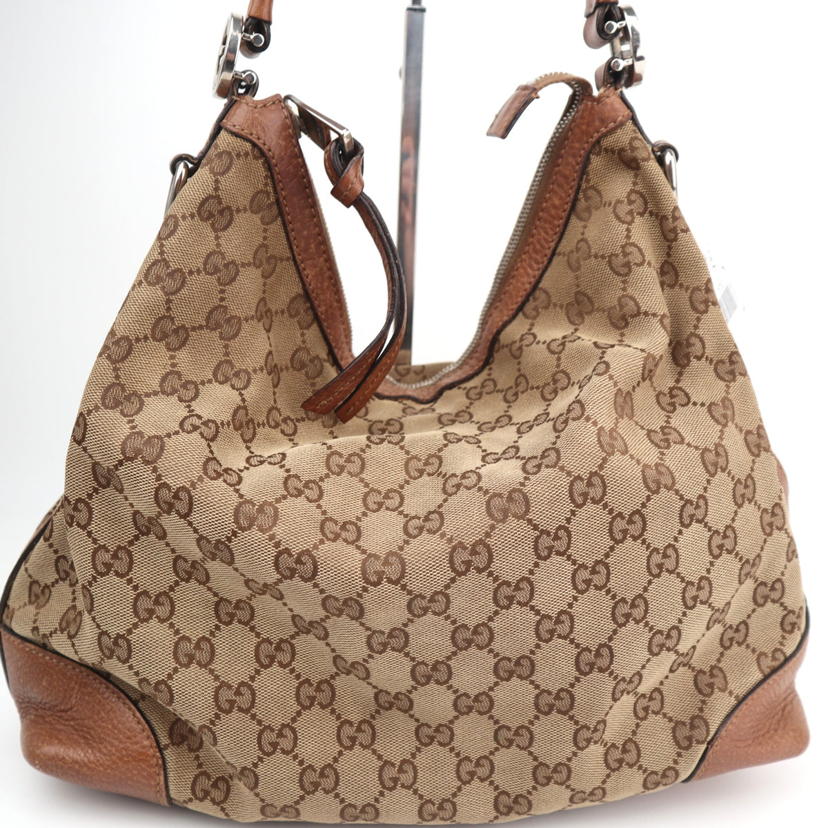 C2824 Gucci Shoulder Bag Beige/Brown GG Canvas Miss GG Original Hobo Bag | Pre-Owned Very Good Beige / Brown GG Canvas Canvas