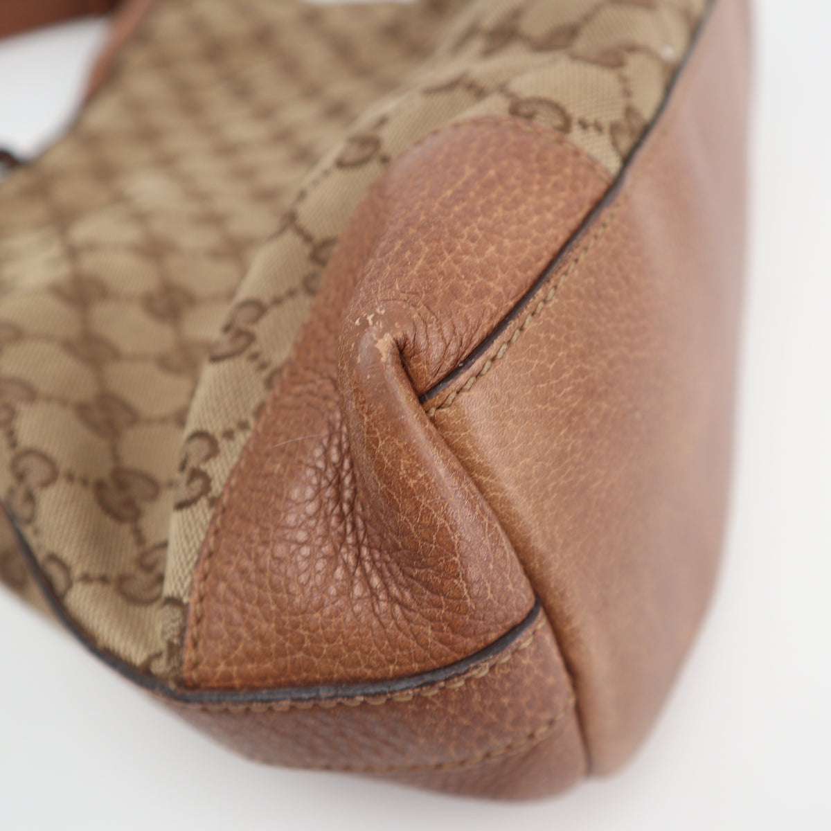 C2824 Gucci Shoulder Bag Beige/Brown GG Canvas Miss GG Original Hobo Bag | Pre-Owned Very Good Beige / Brown GG Canvas Canvas