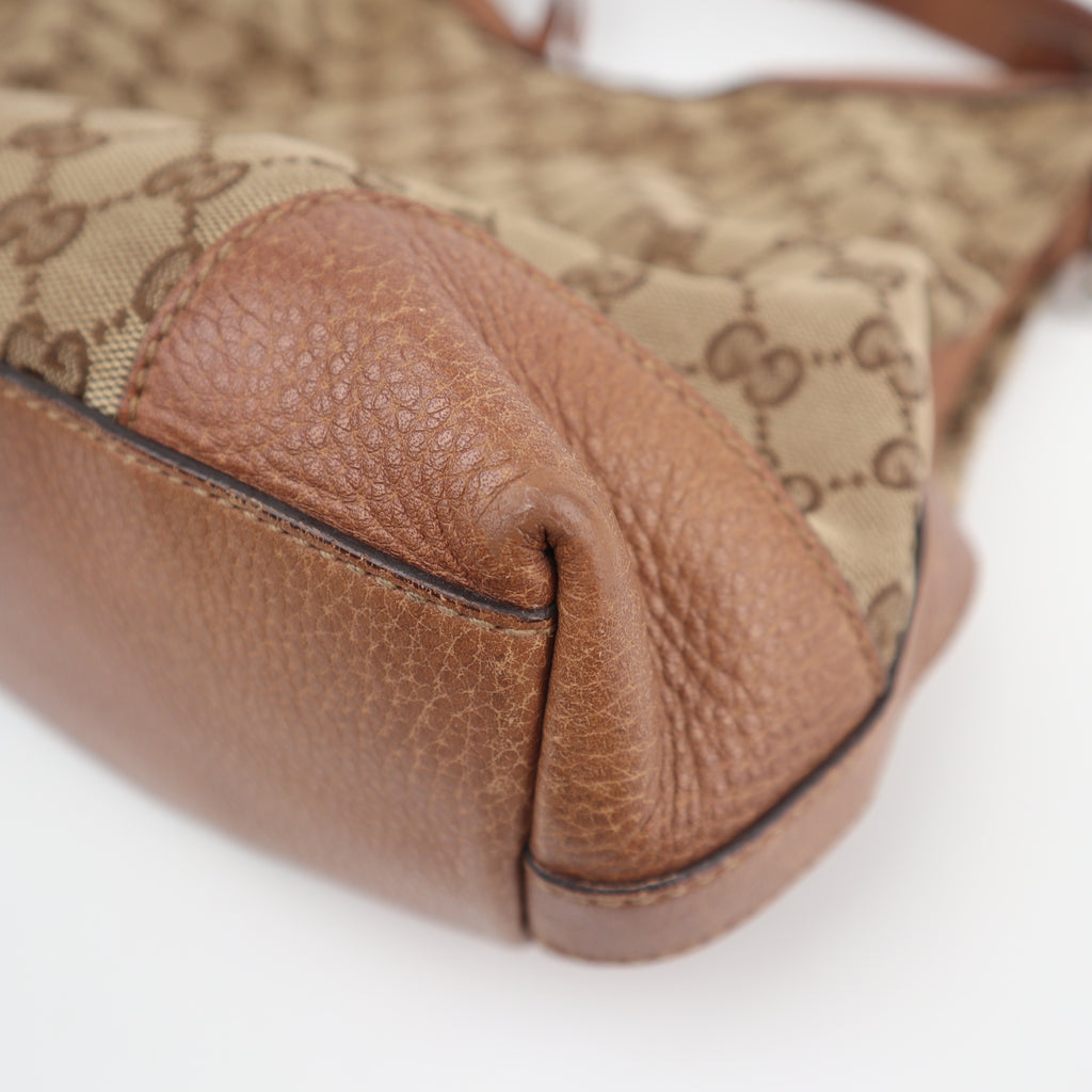 C2824 Gucci Shoulder Bag Beige/Brown GG Canvas Miss GG Original Hobo Bag | Pre-Owned Very Good Beige / Brown GG Canvas Canvas