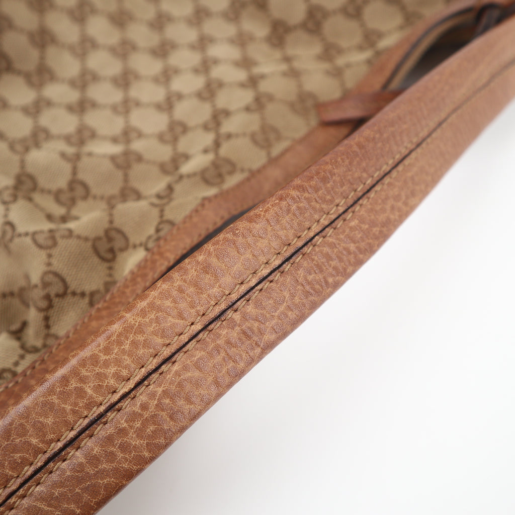 C2824 Gucci Shoulder Bag Beige/Brown GG Canvas Miss GG Original Hobo Bag | Pre-Owned Very Good Beige / Brown GG Canvas Canvas