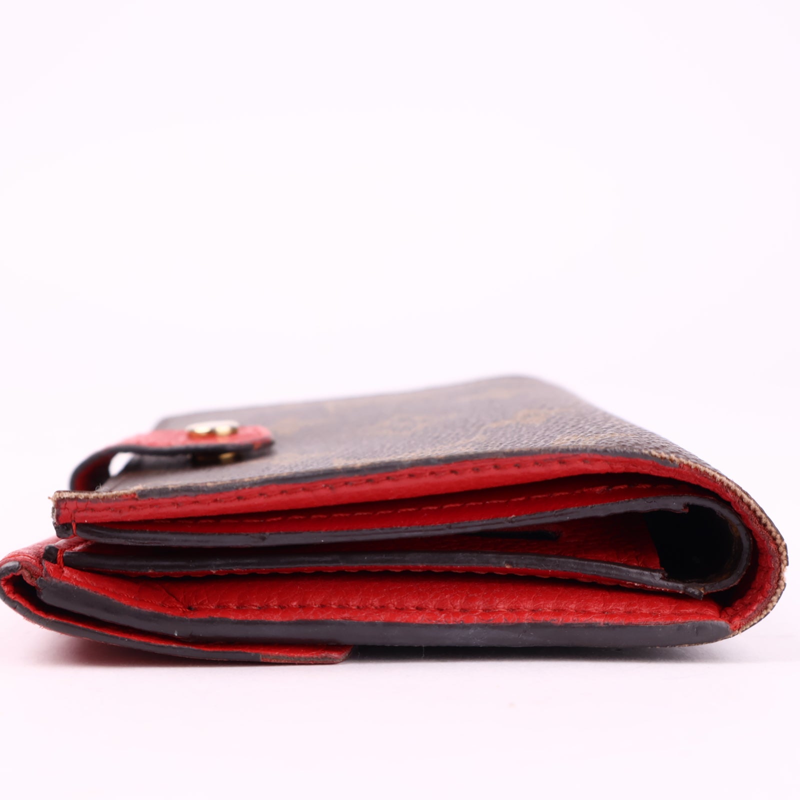 J3592 Louis Vuitton Cerise Monogram Canvas Pallas Compact Wallet- Pre Owned