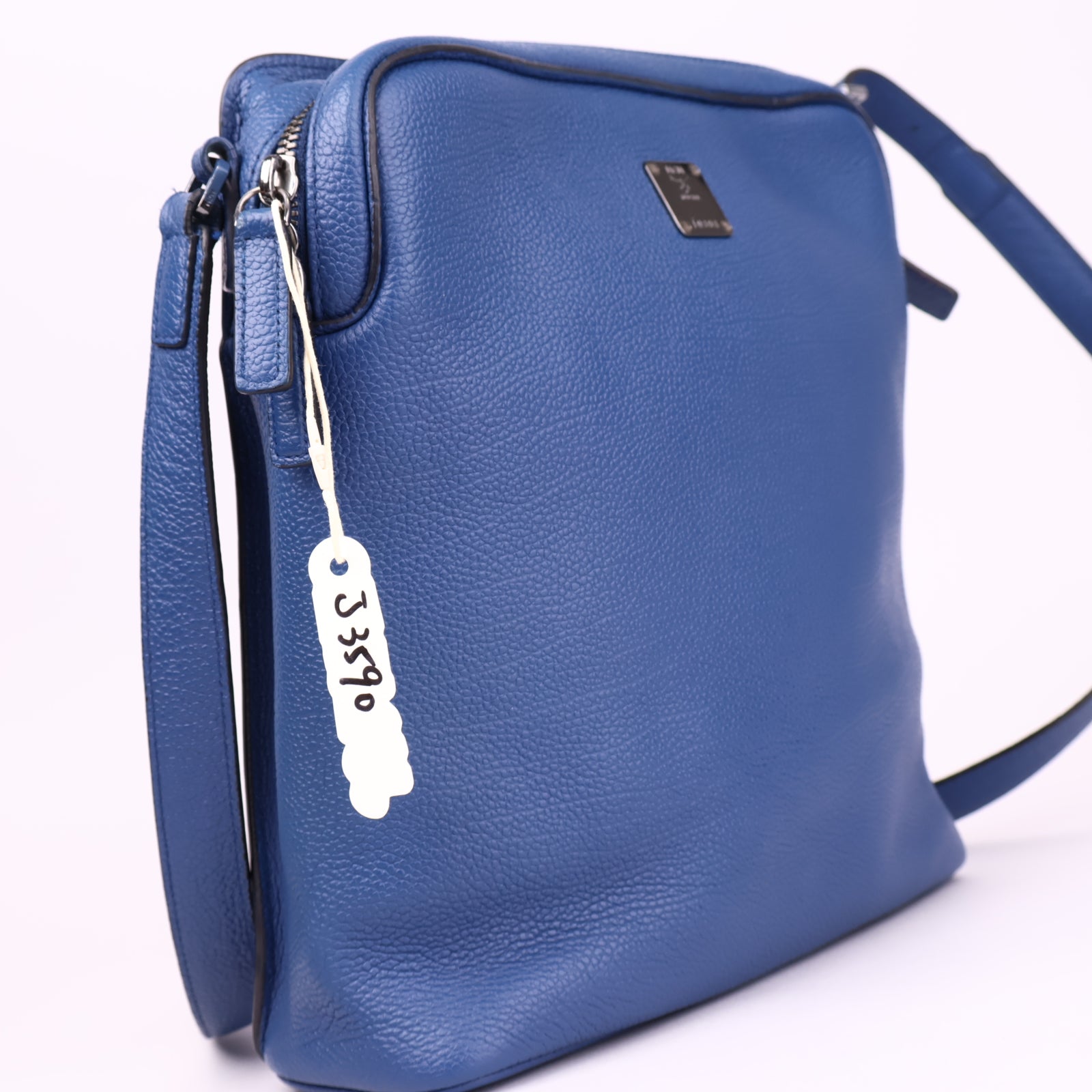 J3590 MCM Blue Crossbody Bag- Pre Owned