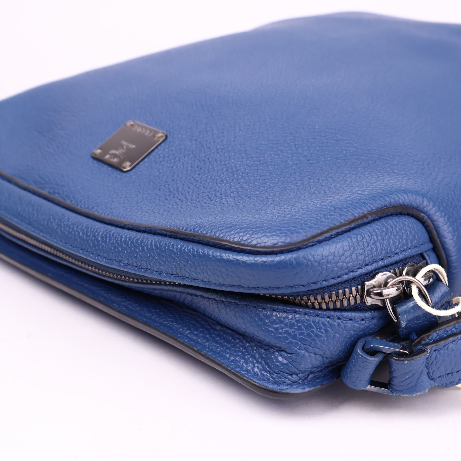 J3590 MCM Blue Crossbody Bag- Pre Owned