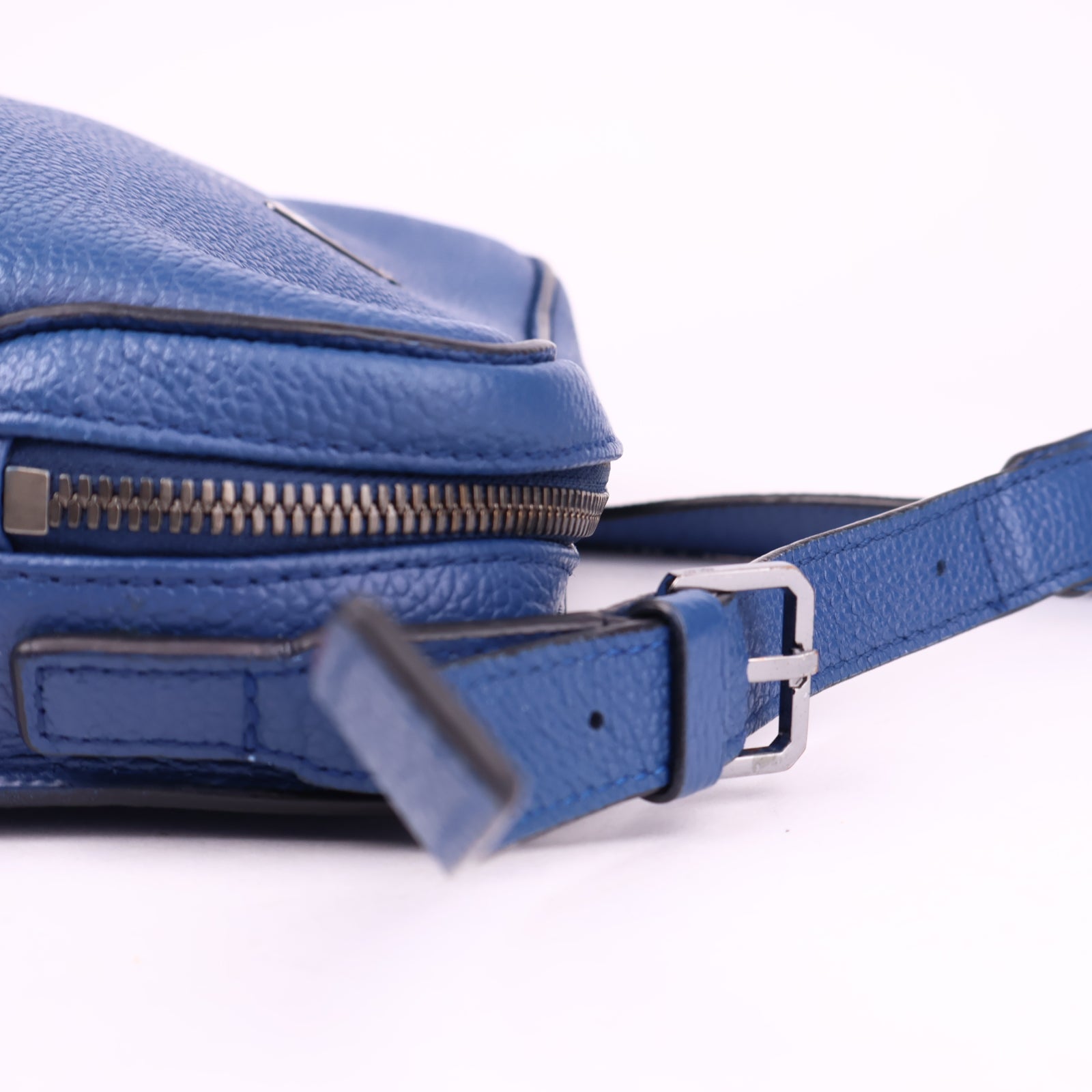 J3590 MCM Blue Crossbody Bag- Pre Owned