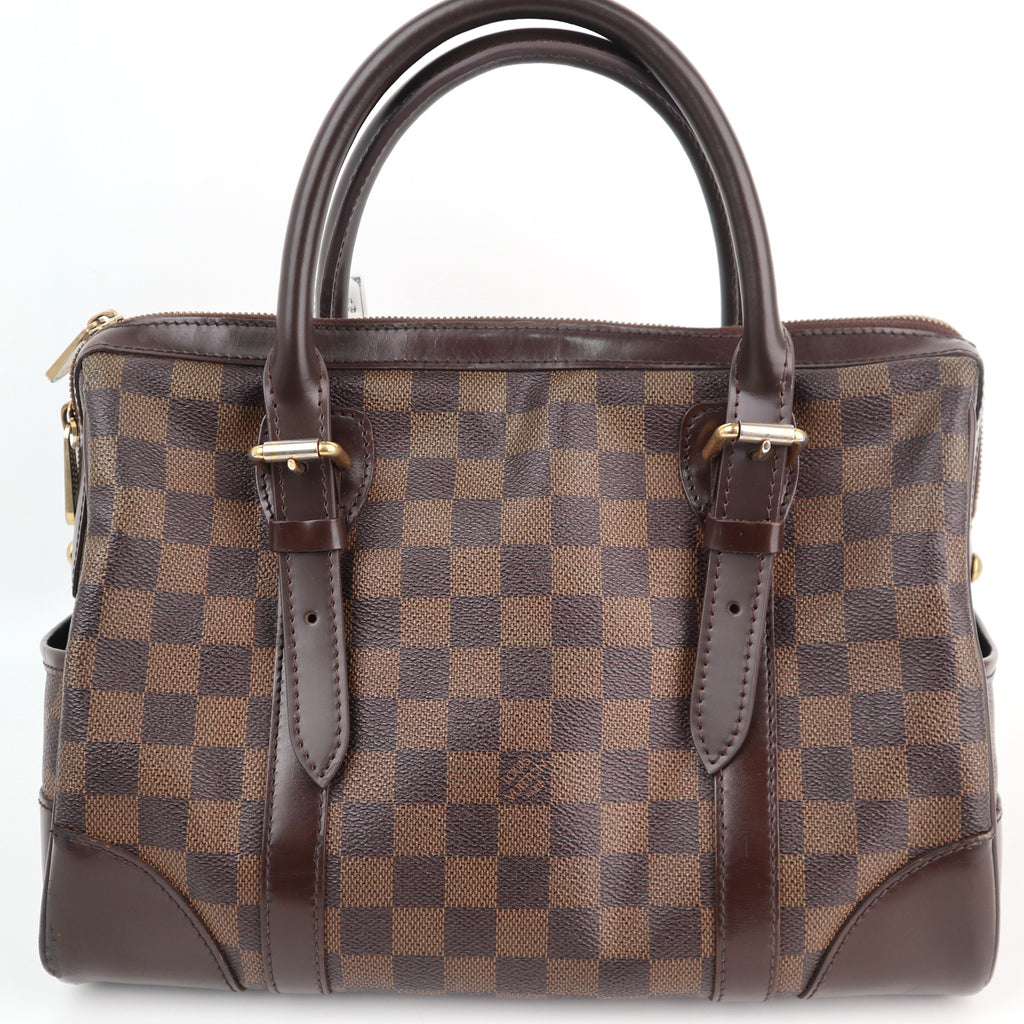 Louis Vuitton Damier Ebene Canvas Berkeley Bag Shoulder Bag C1895R| Pre-Owned Very Good Brown Damier Ebene Canvas