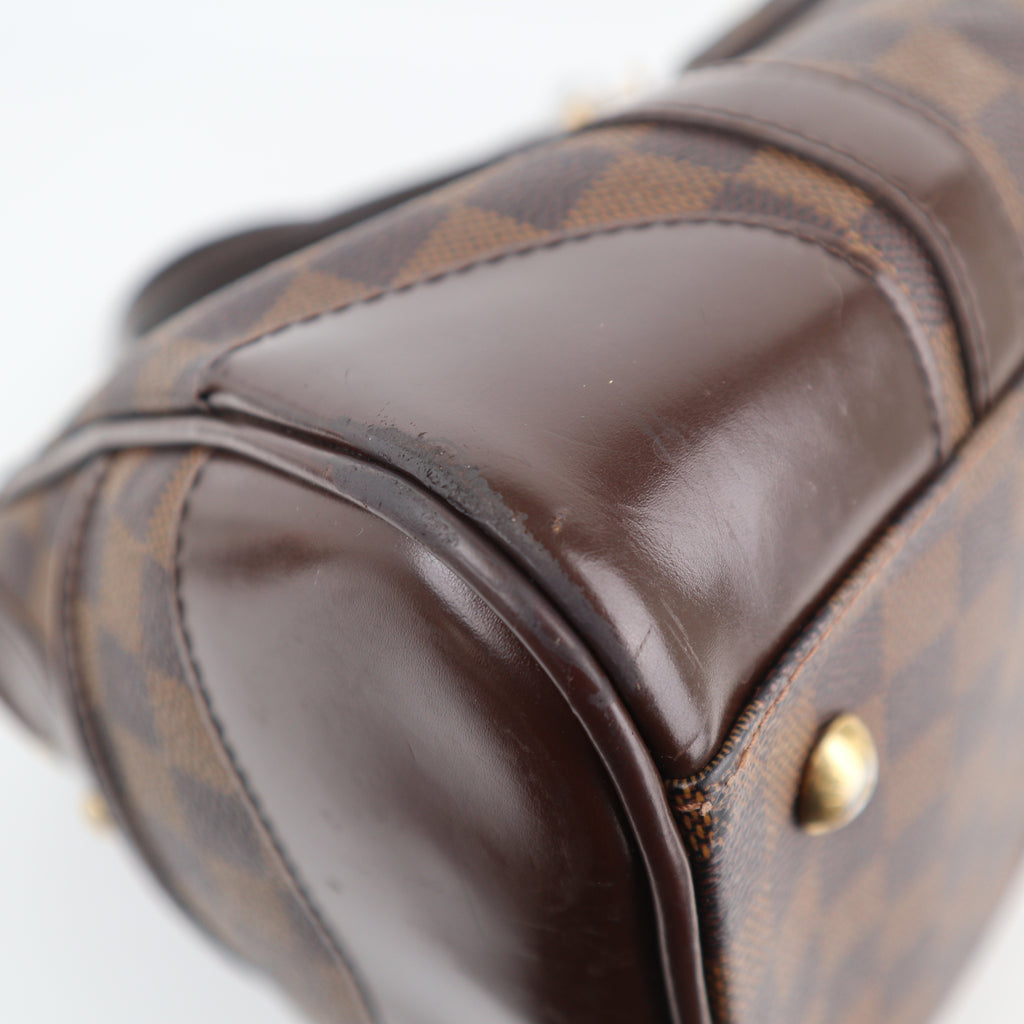 Louis Vuitton Damier Ebene Canvas Berkeley Bag Shoulder Bag C1895R| Pre-Owned Very Good Brown Damier Ebene Canvas