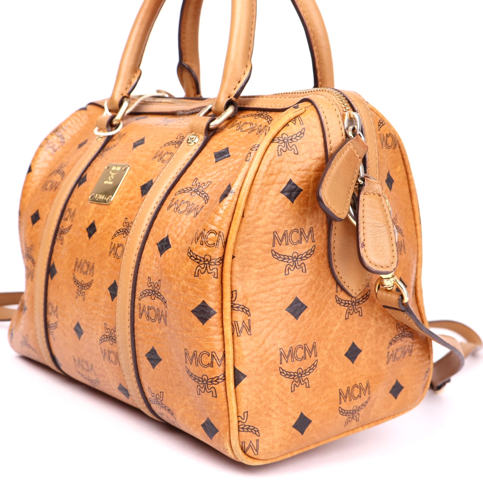 J3587 MCM Small Patricia Saddle Bag - Pre Owned