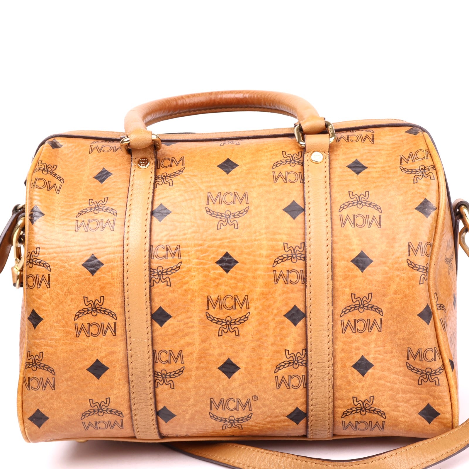 J3587 MCM Small Patricia Saddle Bag - Pre Owned