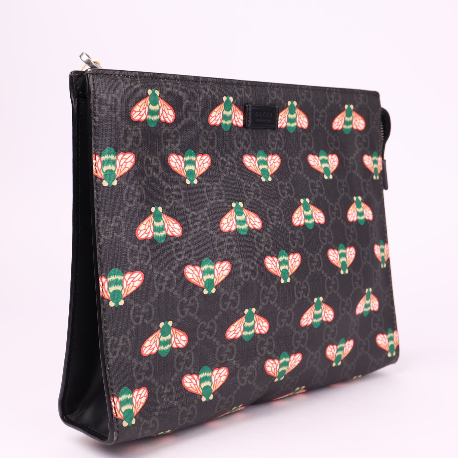 J3581 Gucci GG Supreme Bestiary Pouch- Pre Owned