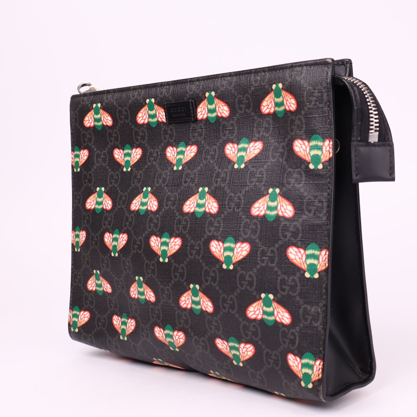 J3581 Gucci GG Supreme Bestiary Pouch- Pre Owned