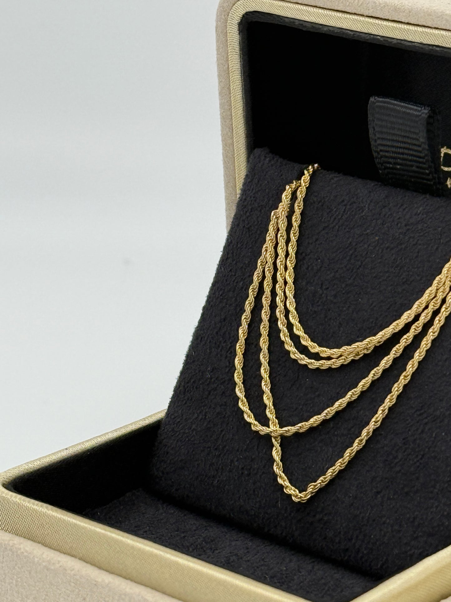 Pragnell Small Rope Style Chain (45cm) 18ct Yellow Gold