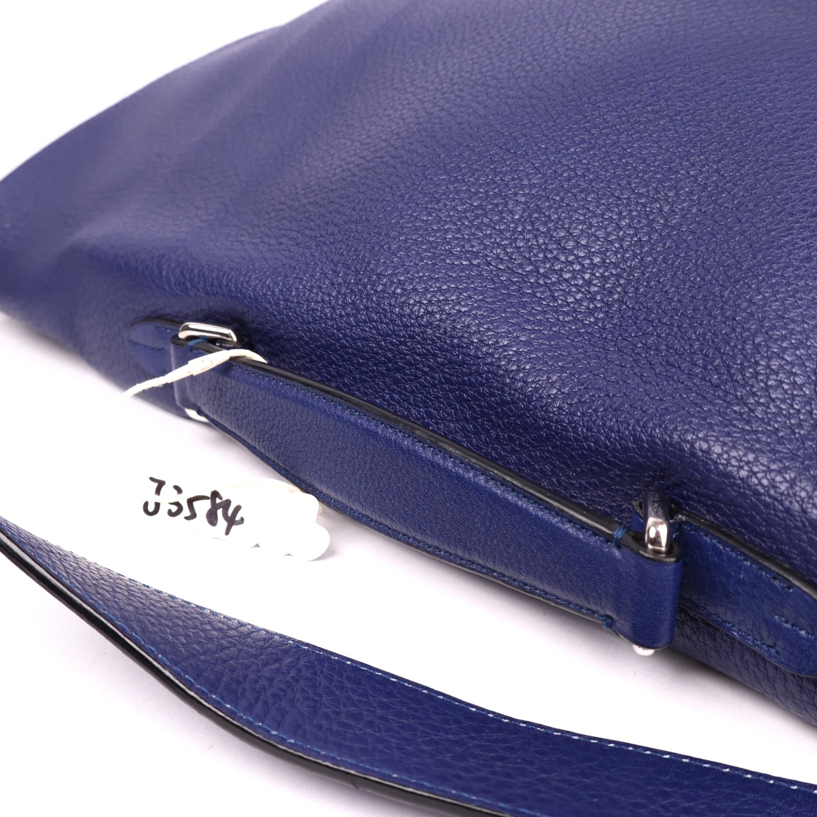 J3584 Loewe Leather Lorca Blue Handle Bags- Pre Owned