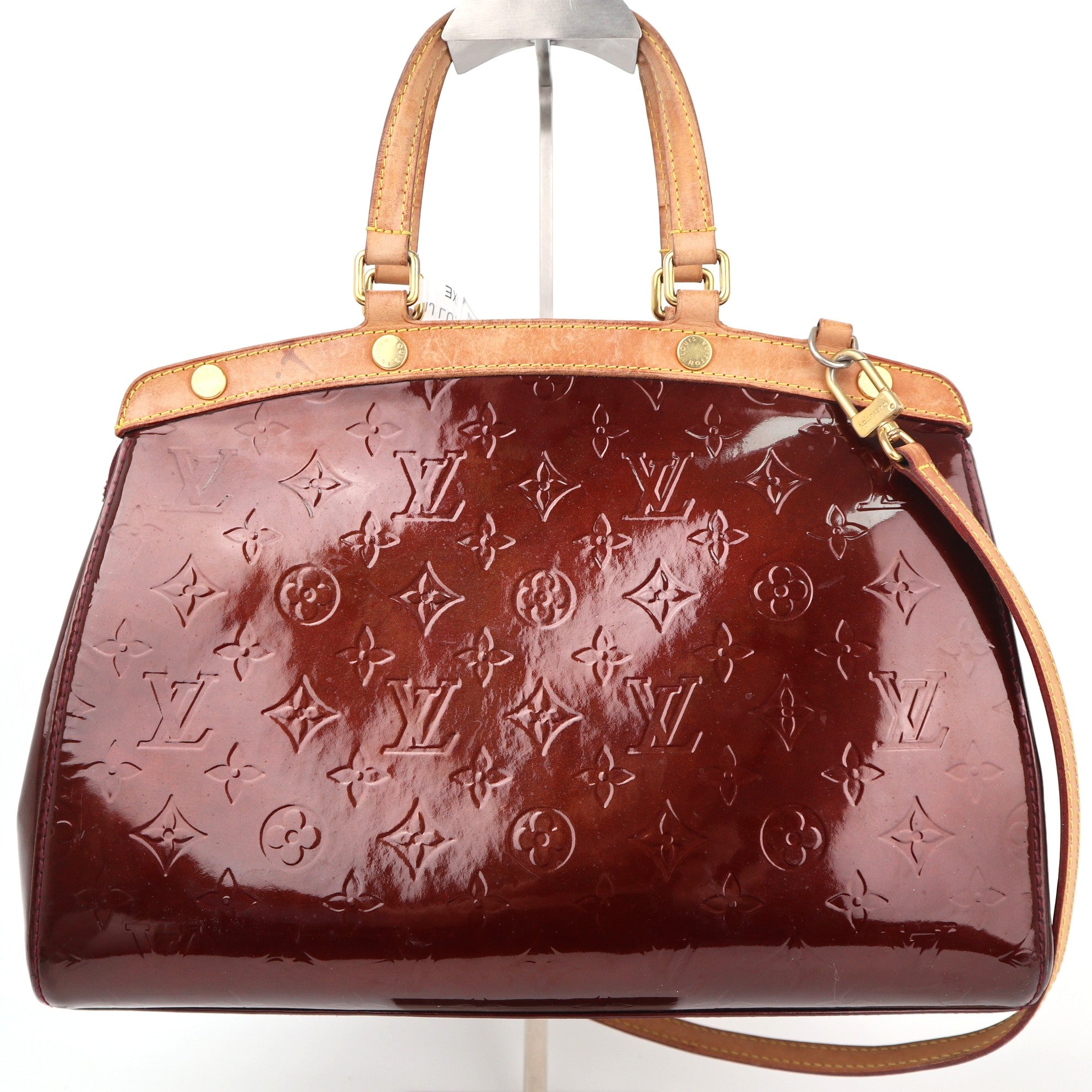Louis Vuitton Monogram Vernis Brea MM Shoulder Bag C1905 | Pre-Owned Very Good Brown Monogram, Monogram Vernis Canvas, Leather