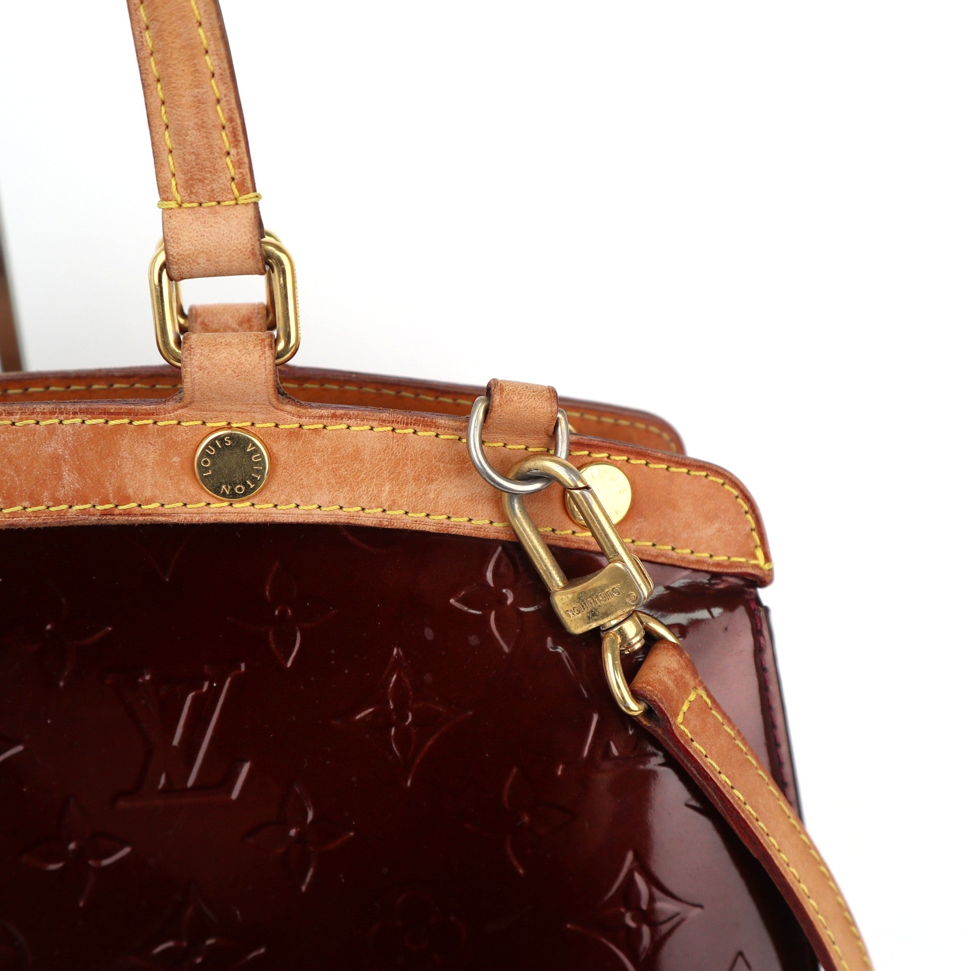 Louis Vuitton Monogram Vernis Brea MM Shoulder Bag C1905 | Pre-Owned Very Good Brown Monogram, Monogram Vernis Canvas, Leather