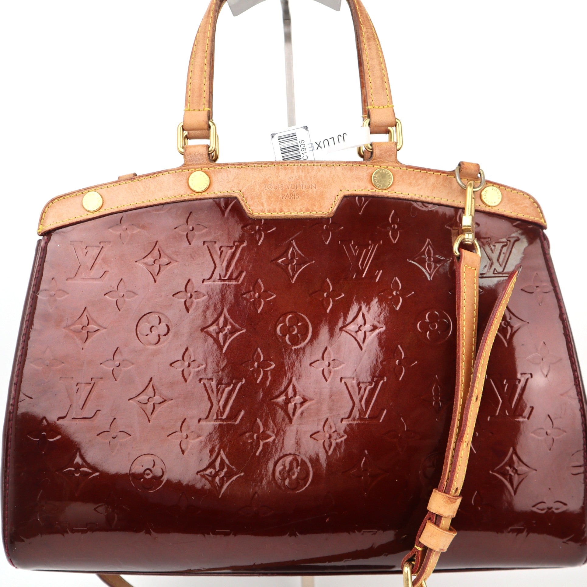 Louis Vuitton Monogram Vernis Brea MM Shoulder Bag C1905 | Pre-Owned Very Good Brown Monogram, Monogram Vernis Canvas, Leather