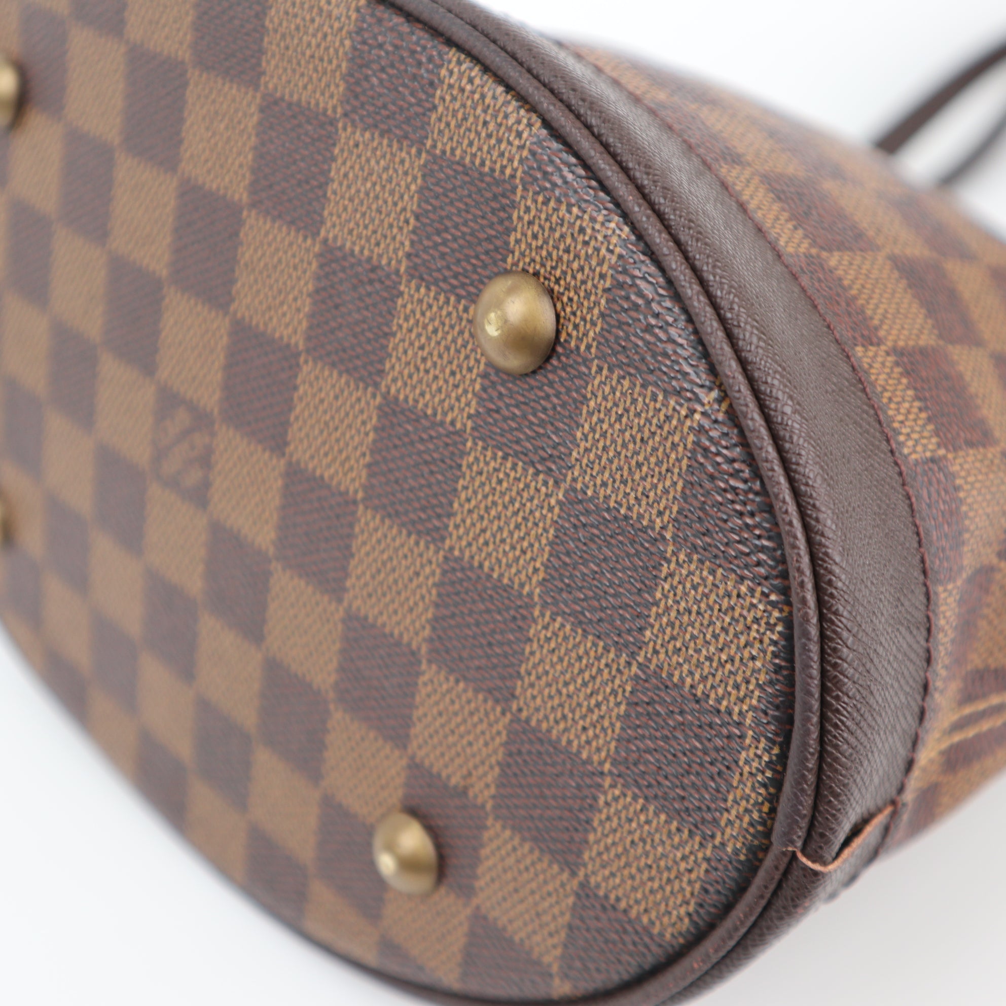 C1906R Louis Vuitton Bucket Bag Marais Bucket | Pre-Owned Excellent Brown Damier Ebene Canvas