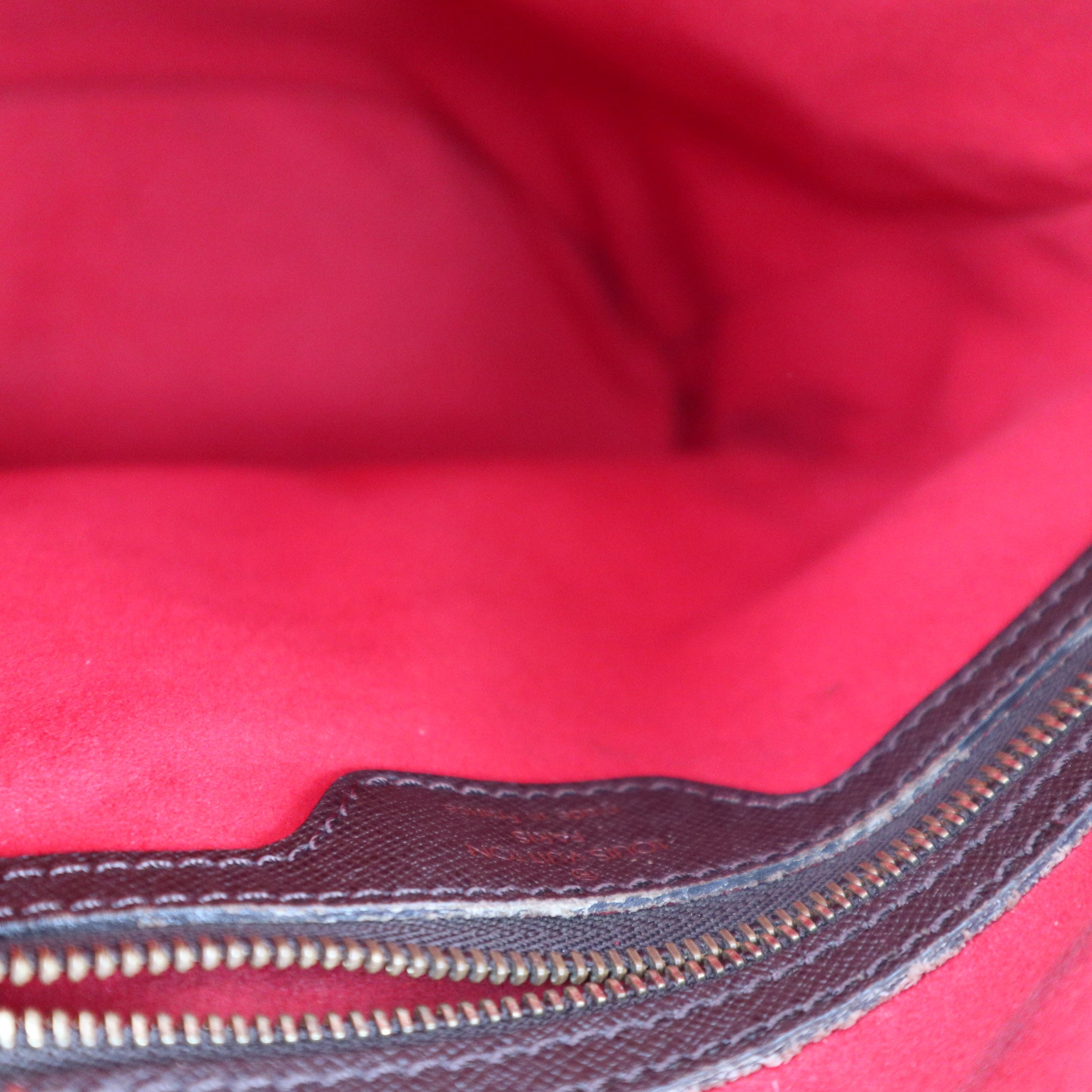 C1906R Louis Vuitton Bucket Bag Marais Bucket | Pre-Owned Excellent Brown Damier Ebene Canvas