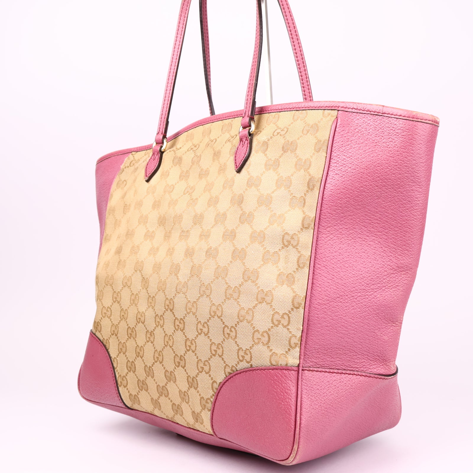 J3637 Gucci Bree GG Canvas Tote Bag- Pre Owned