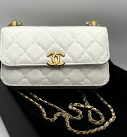 Chanel Women O-PHONE HOLDER WITH CHAIN