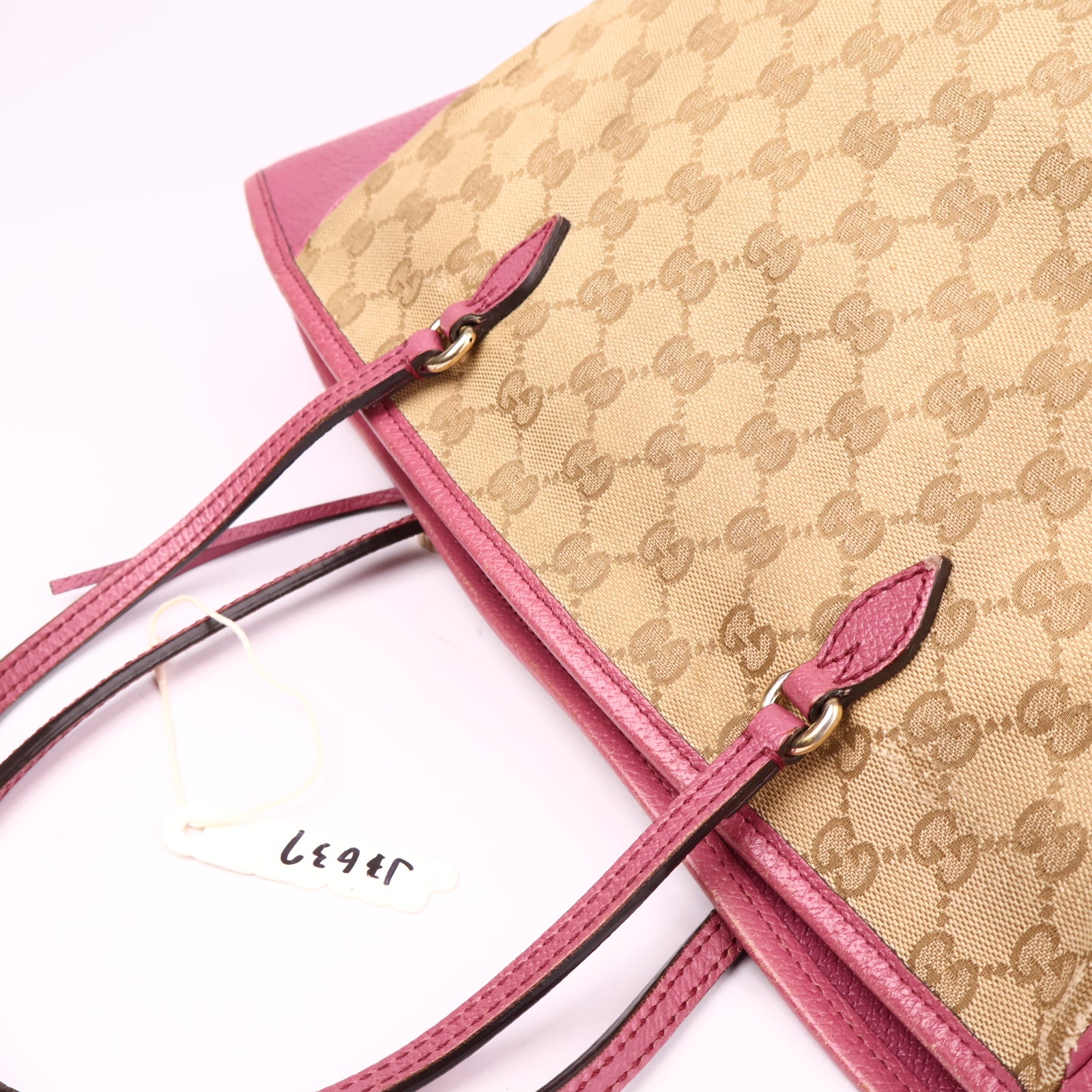 J3637 Gucci Bree GG Canvas Tote Bag- Pre Owned