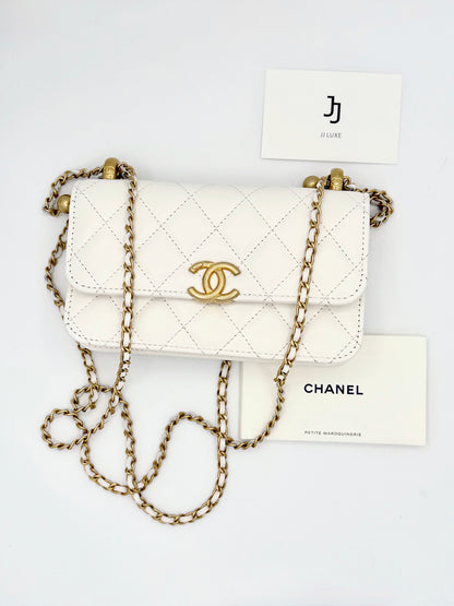 Chanel Women O-PHONE HOLDER WITH CHAIN