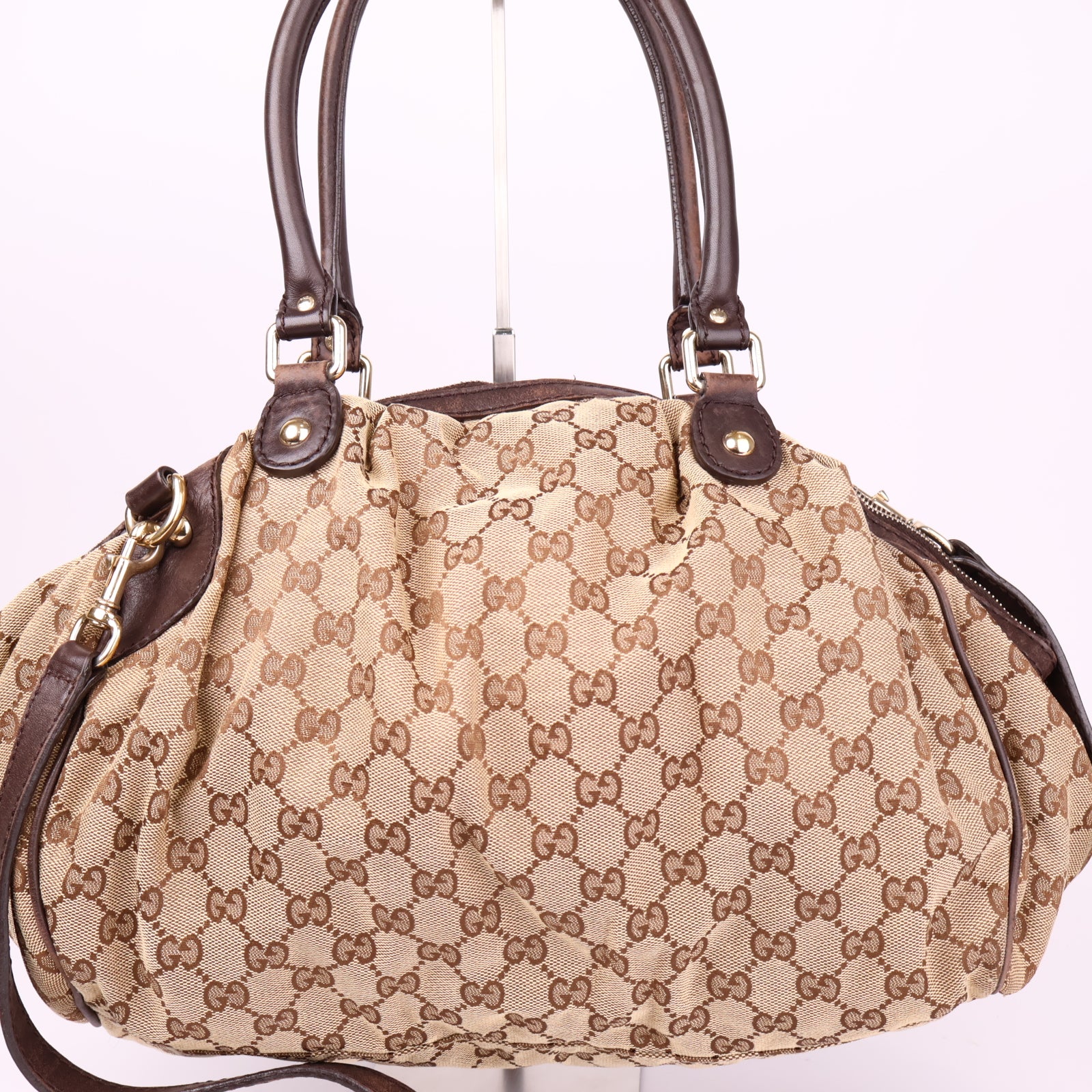 J3640 Gucci Sukey Tote Bag Small in GG Supreme Canvas- Pre Owned