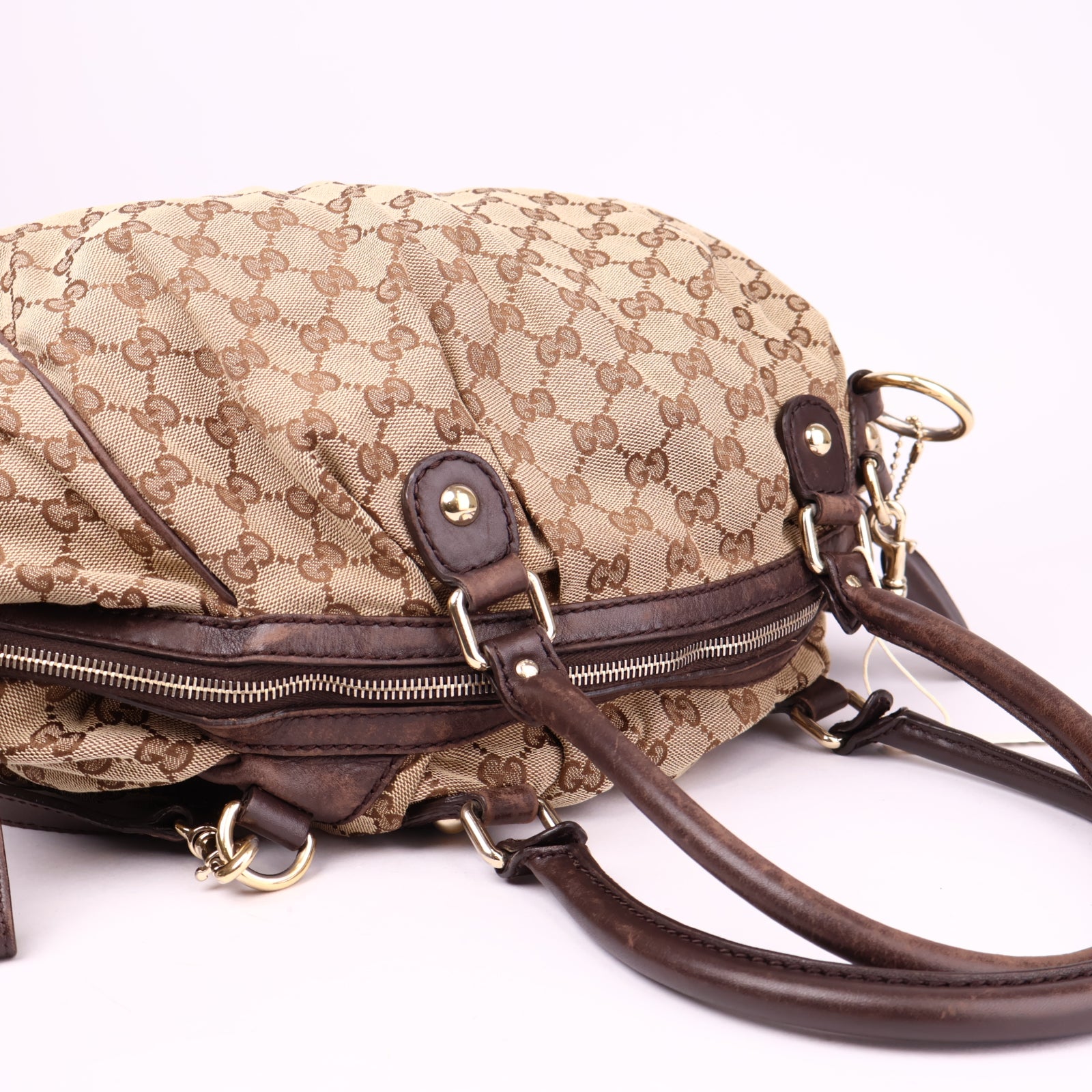 J3640 Gucci Sukey Tote Bag Small in GG Supreme Canvas- Pre Owned
