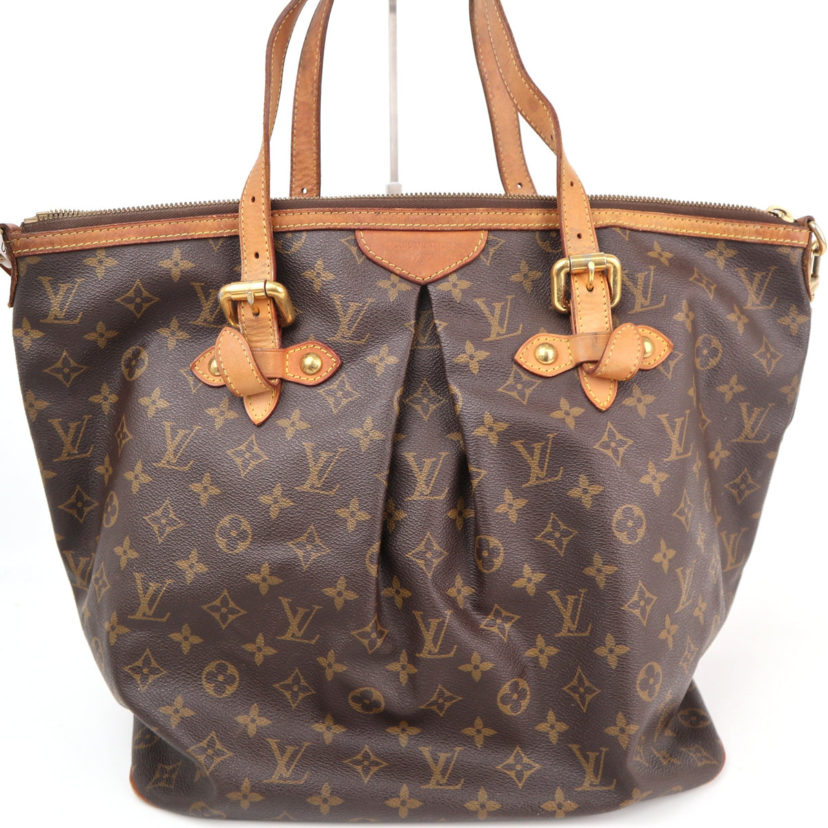 C1909 Louis Vuitton Shoulder Bag Monogram Canvas Palermo | Pre-Owned Very Good Brown Canvas Monogram