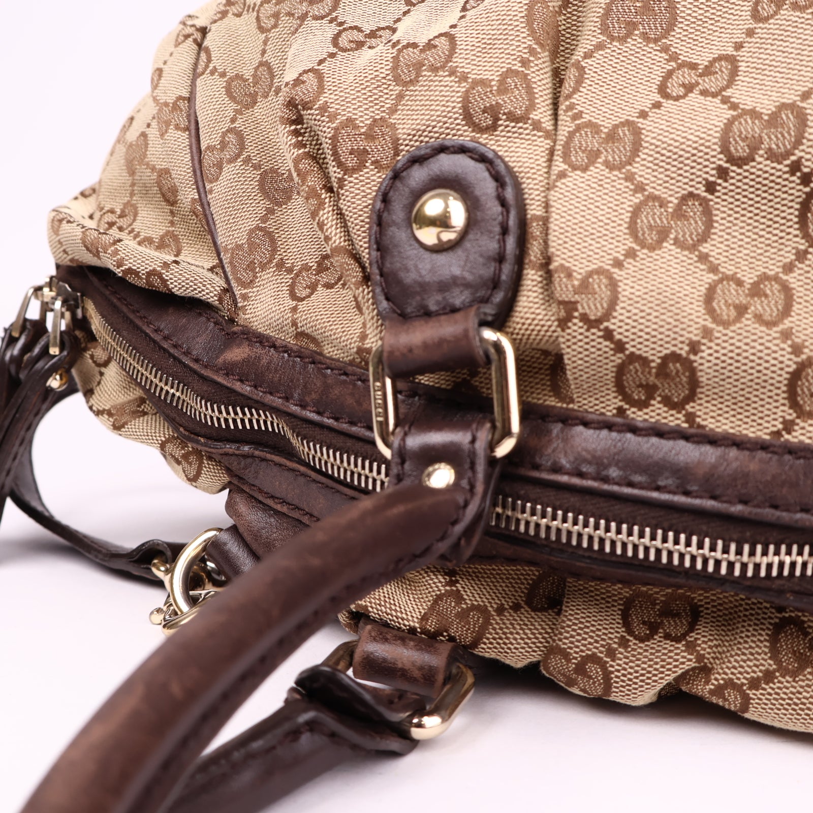 J3640 Gucci Sukey Tote Bag Small in GG Supreme Canvas- Pre Owned