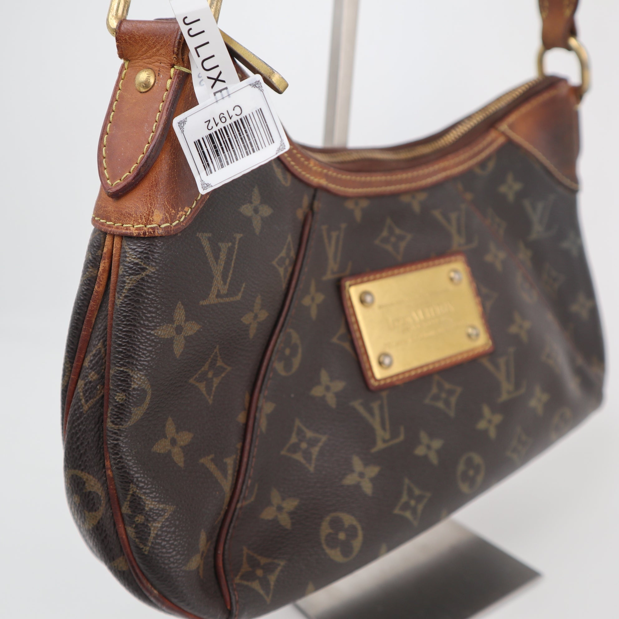 C1912 Louis Vuitton Shoulder Bag Monogram Thames PM | Pre-Owned Good Brown Canvas Monogram