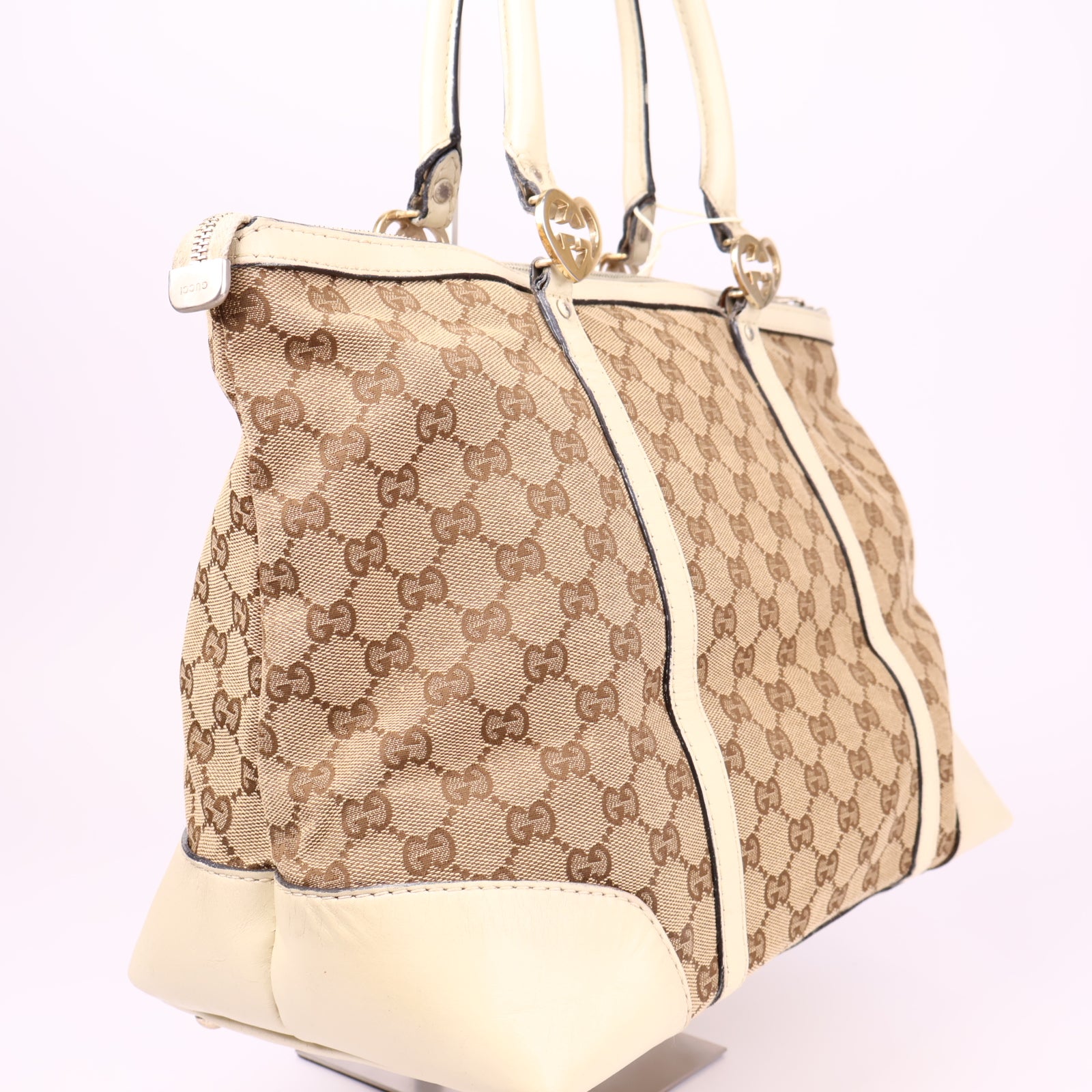 J3647 Gucci GG Canvas Tote Bag- Pre Owned