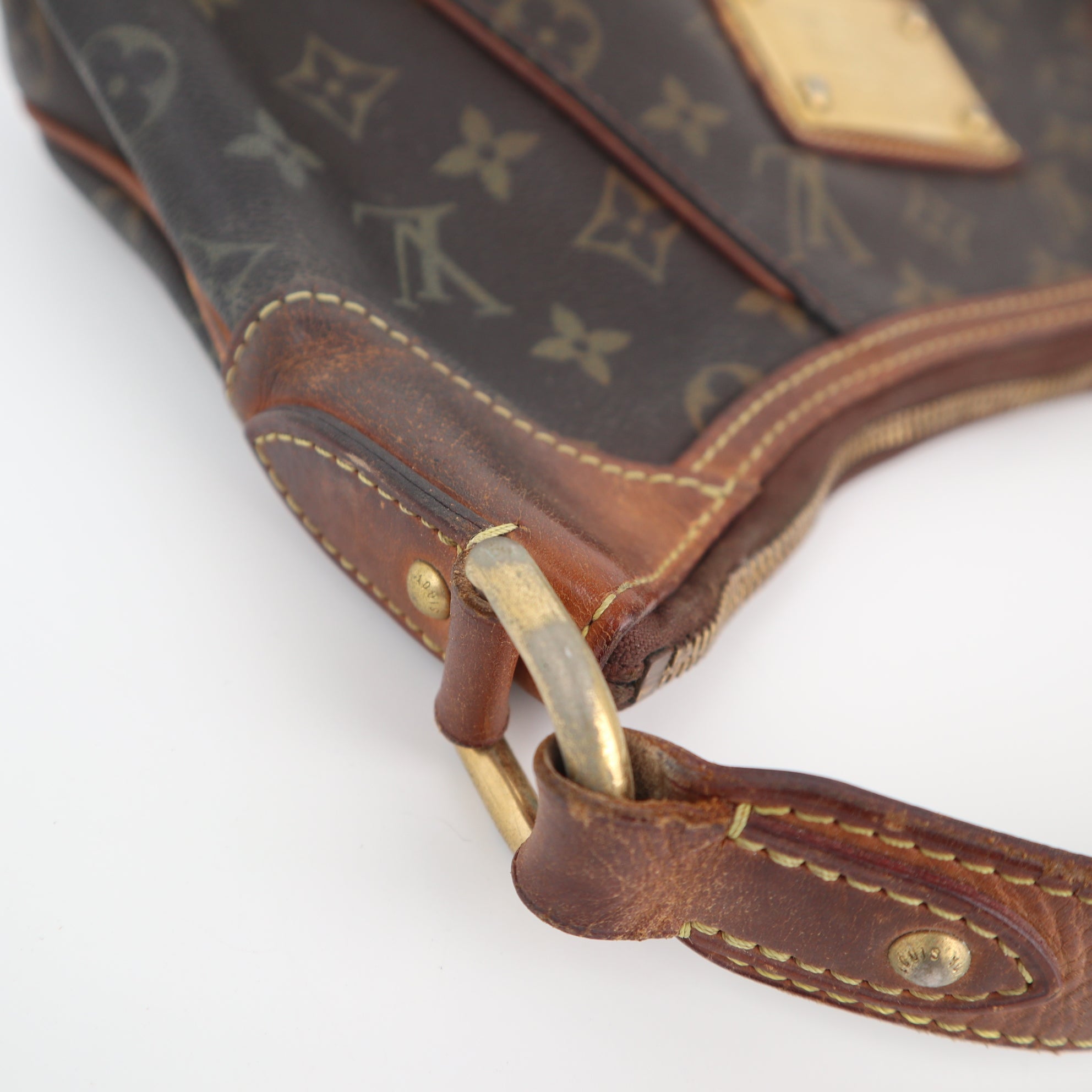 C1912 Louis Vuitton Shoulder Bag Monogram Thames PM | Pre-Owned Good Brown Canvas Monogram