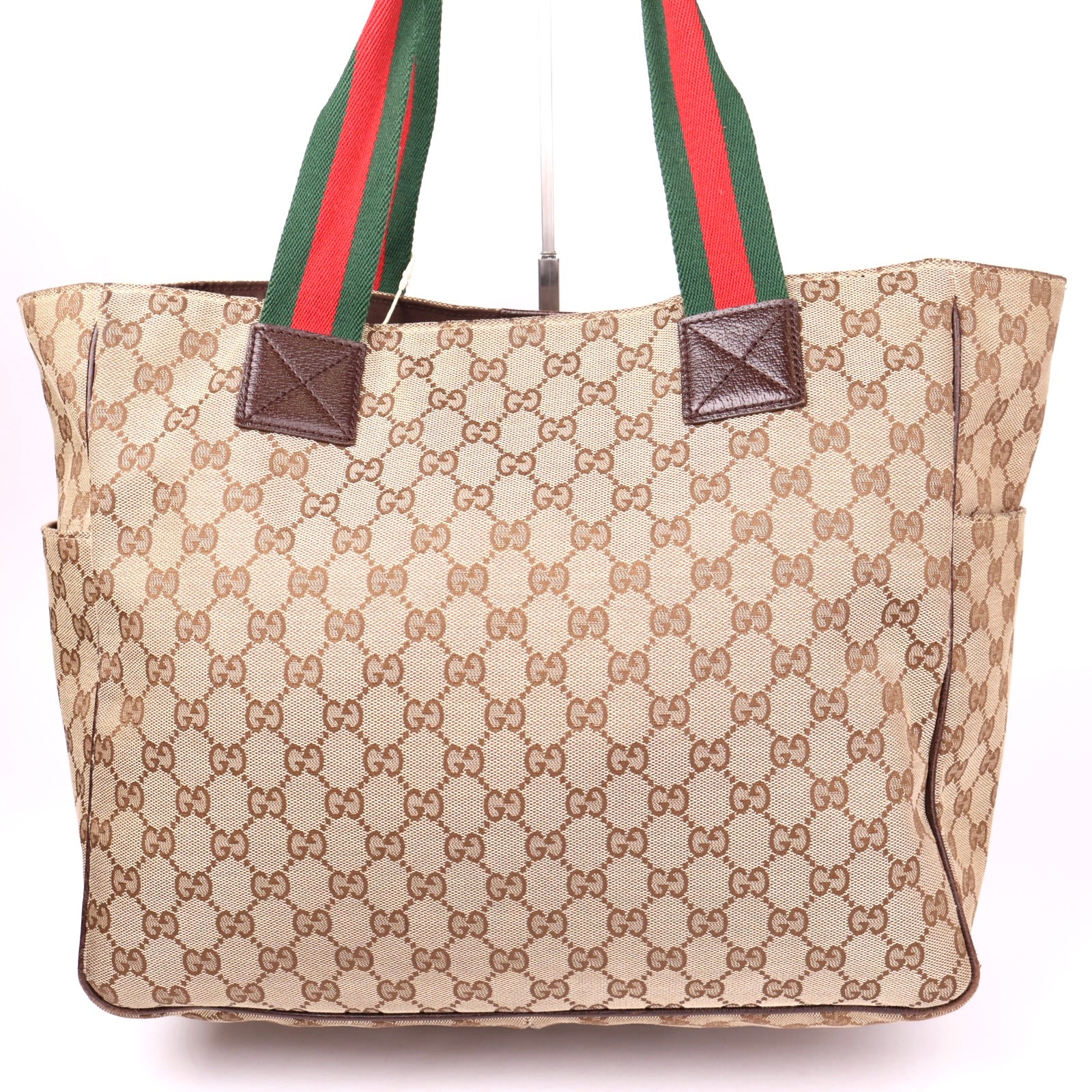 J3649 Gucci Serry Line GG Canvas Handbag- Pre Owned
