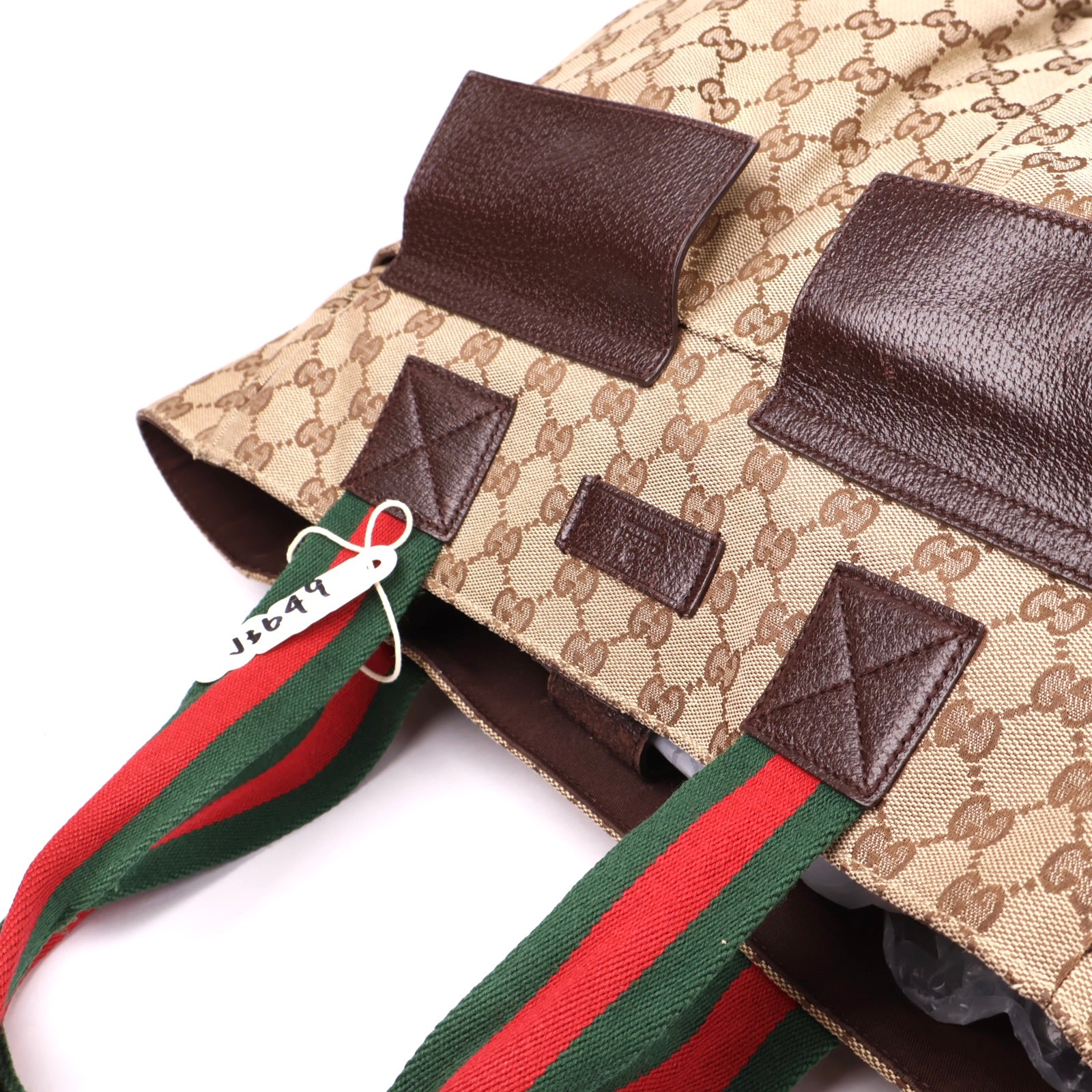 J3649 Gucci Serry Line GG Canvas Handbag- Pre Owned