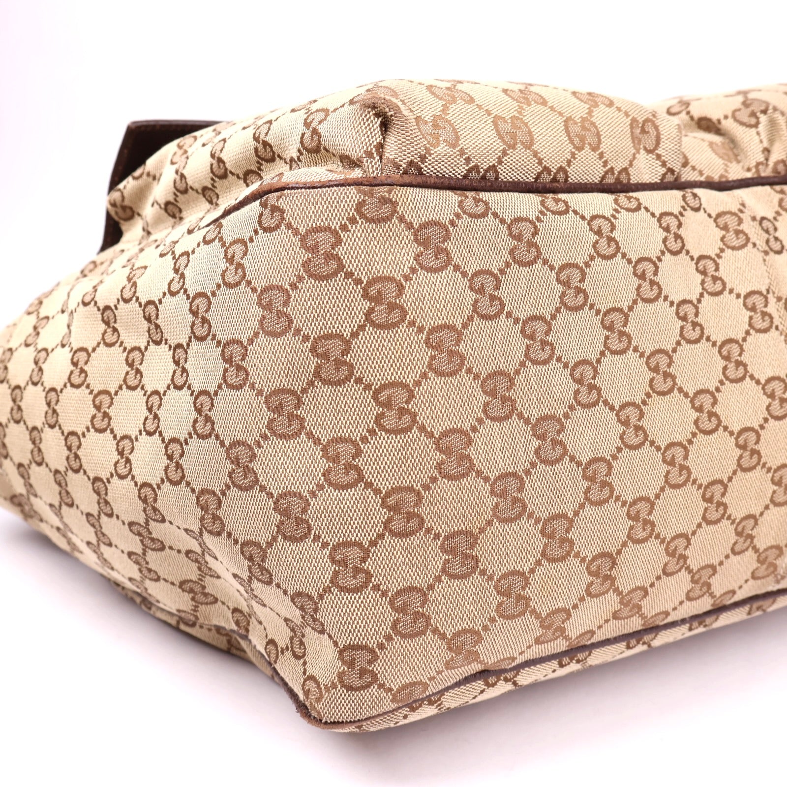 J3649 Gucci Serry Line GG Canvas Handbag- Pre Owned