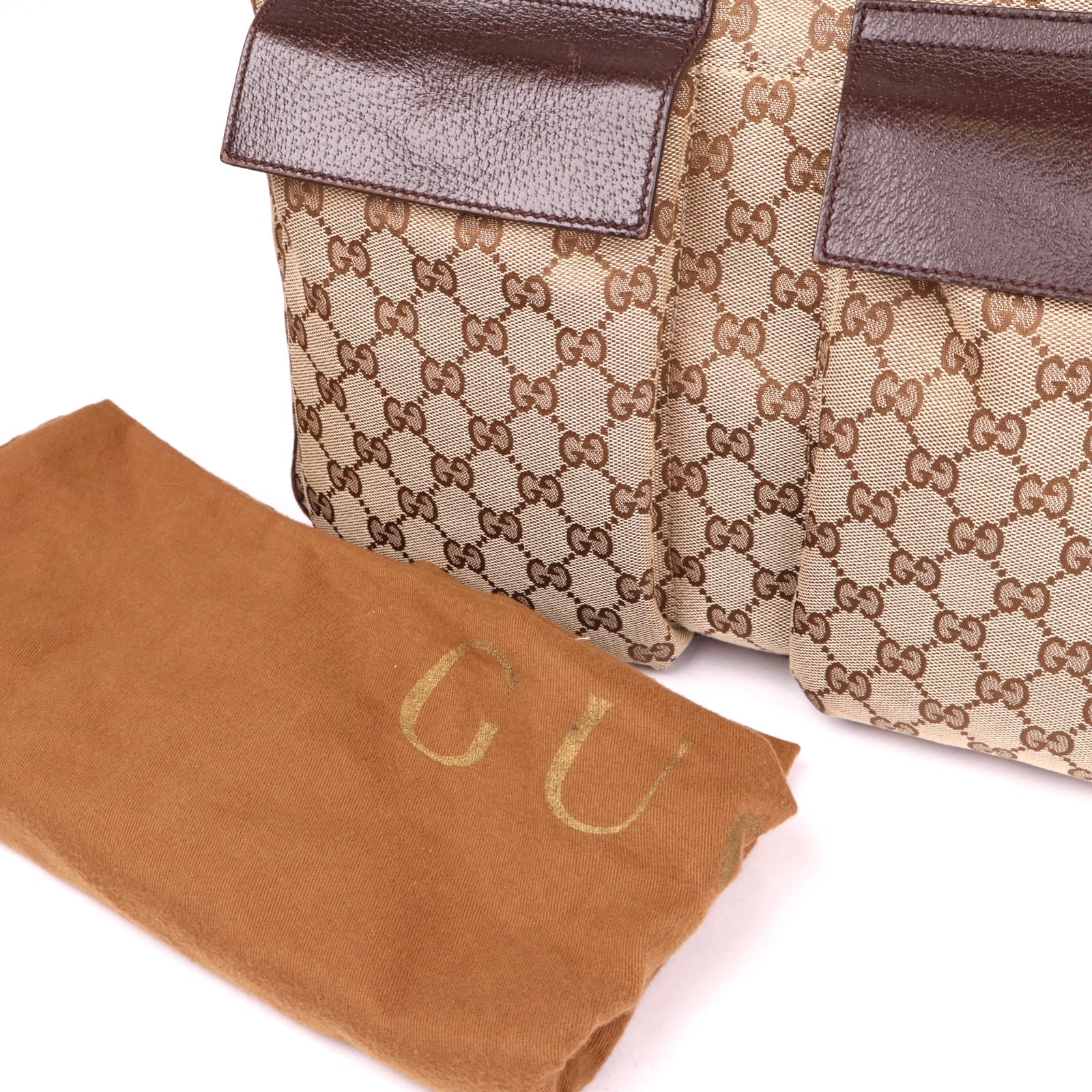J3649 Gucci Serry Line GG Canvas Handbag- Pre Owned