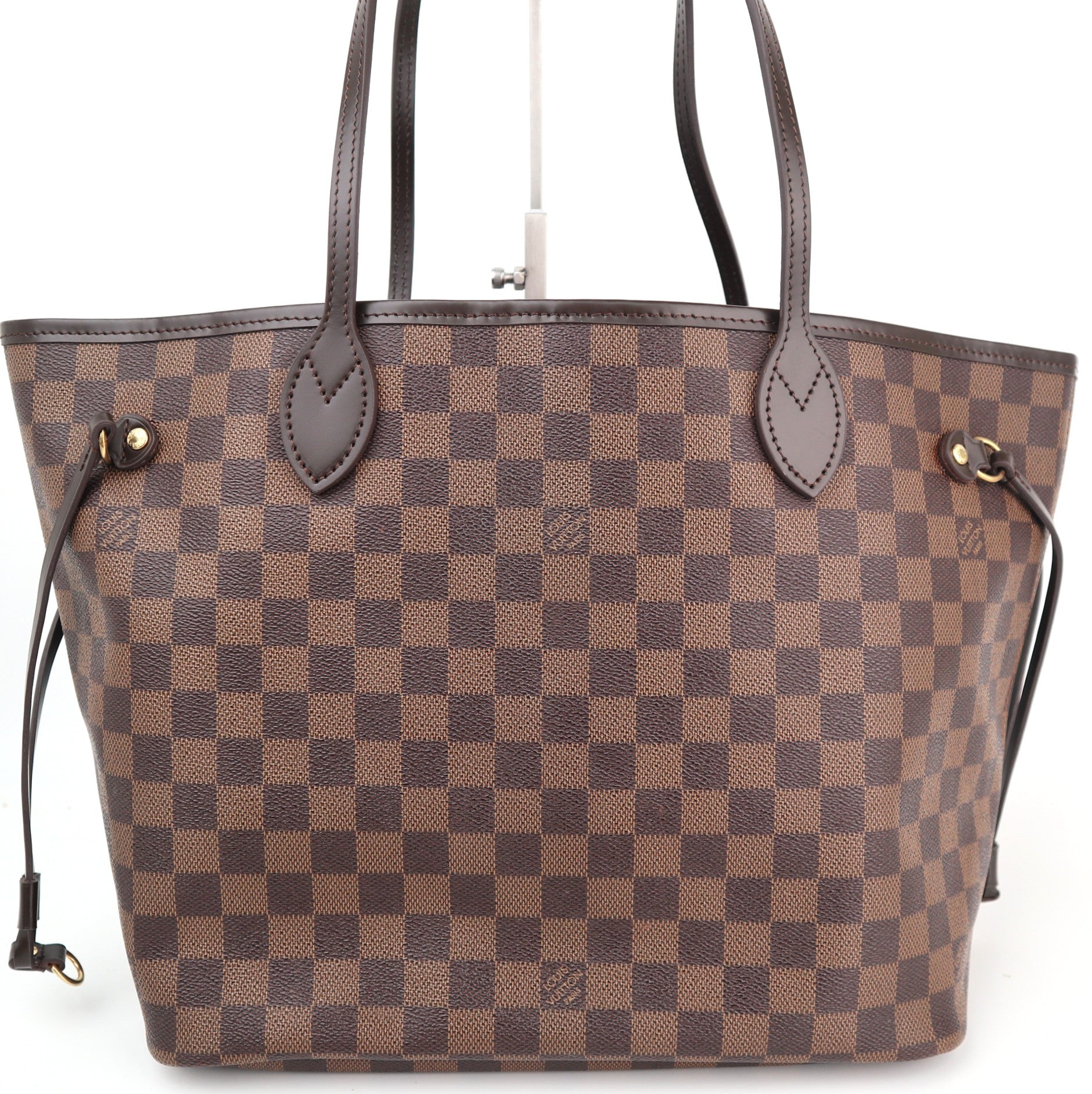 C1915R Louis Vuitton Shoulder Bag Damier Ebene Neverfull MM | Pre-Owned Excellent Brown Canvas Damier Ebene