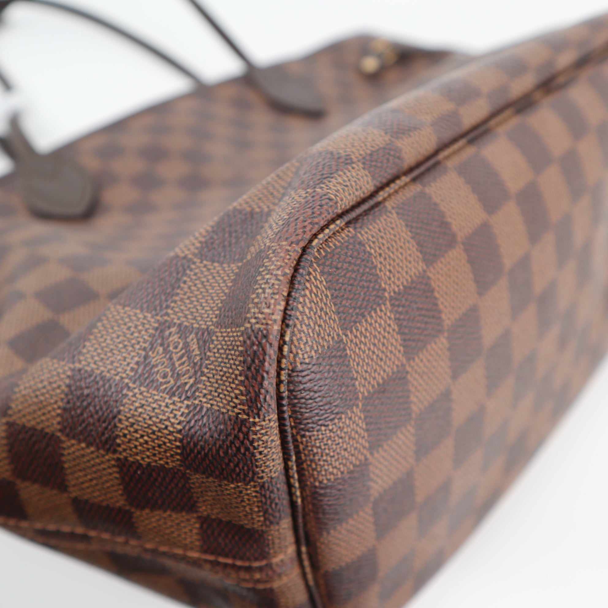C1915R Louis Vuitton Shoulder Bag Damier Ebene Neverfull MM | Pre-Owned Excellent Brown Canvas Damier Ebene