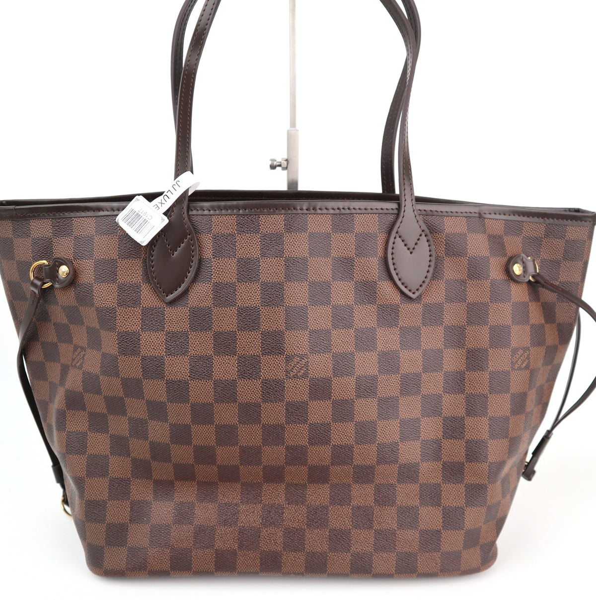 C1917R Louis Vuitton Shoulder Bag Damier Ebene Neverfull MM | Pre-Owned Excellent Brown Canvas Damier Ebene