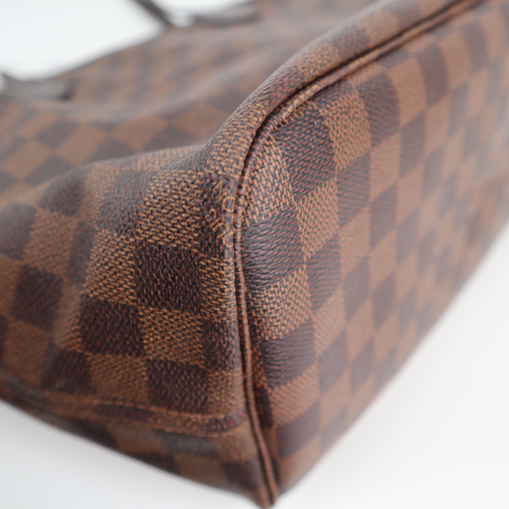 C1917R Louis Vuitton Shoulder Bag Damier Ebene Neverfull MM | Pre-Owned Excellent Brown Canvas Damier Ebene