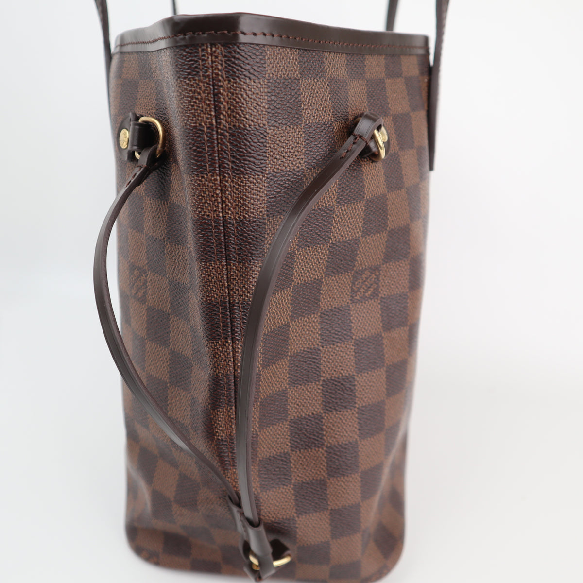 C1917R Louis Vuitton Shoulder Bag Damier Ebene Neverfull MM | Pre-Owned Excellent Brown Canvas Damier Ebene