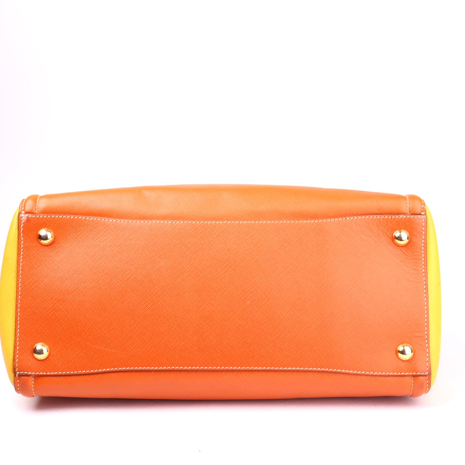 J3641 Prada Salvatore Ferragamo Leather Top Handle Bag- Pre Owned