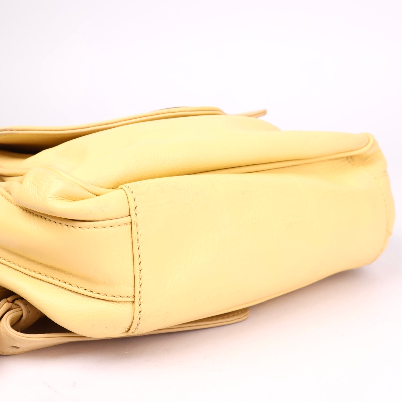 J3642 Gucci Olive Green Suede Stirrup Shoulder Bag- Pre Owned