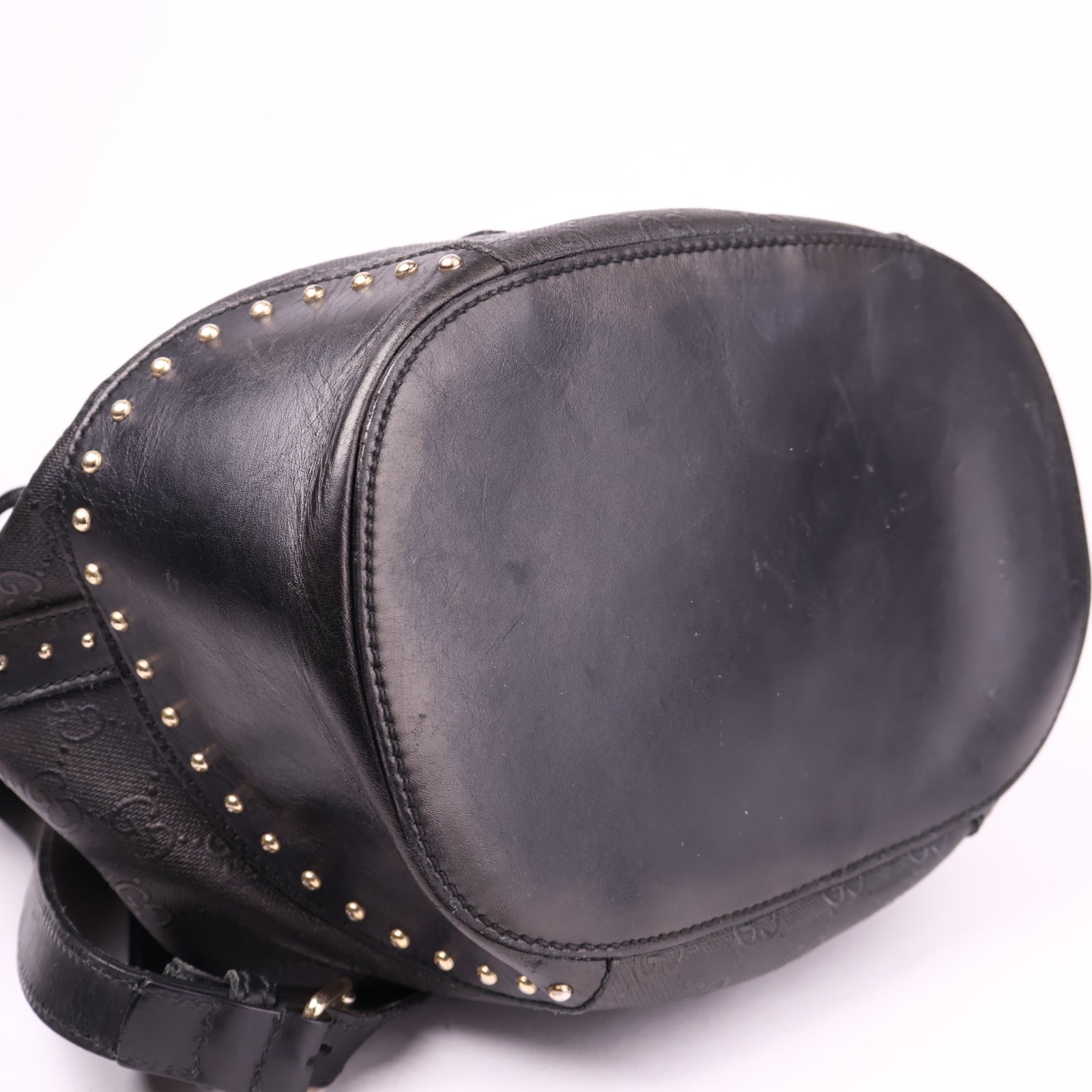 J3618 GUCCI Diamante Bucket Bag Black- Pre Owned