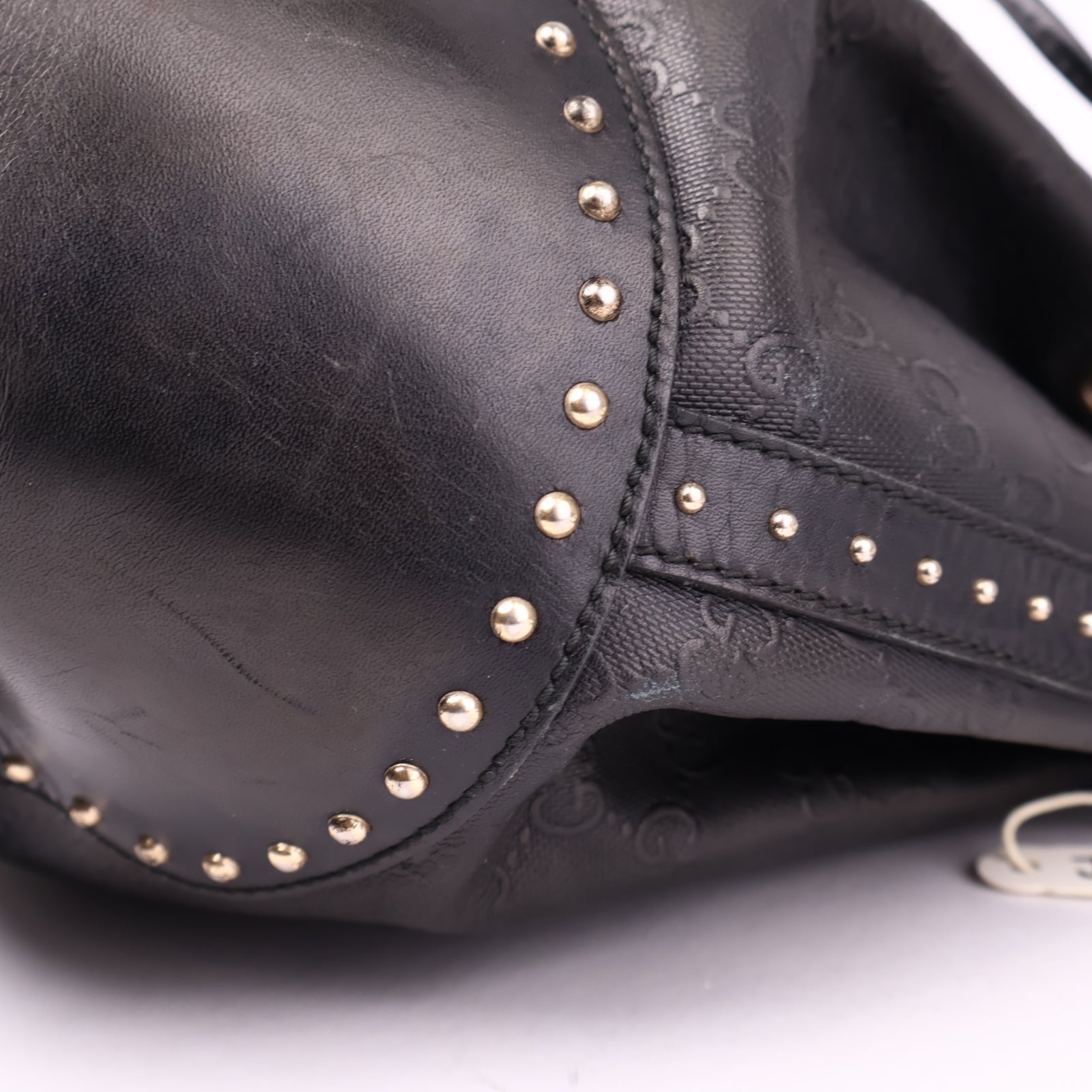 J3618 GUCCI Diamante Bucket Bag Black- Pre Owned