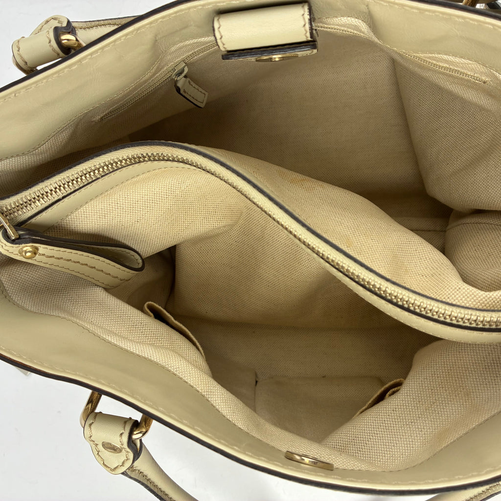J2726 Gucci Shoulder Bag GUCCI Sukey GG Canvas Tote Bag | Pre-Owned Excellent Beige / Brown GG Monogram Canvas