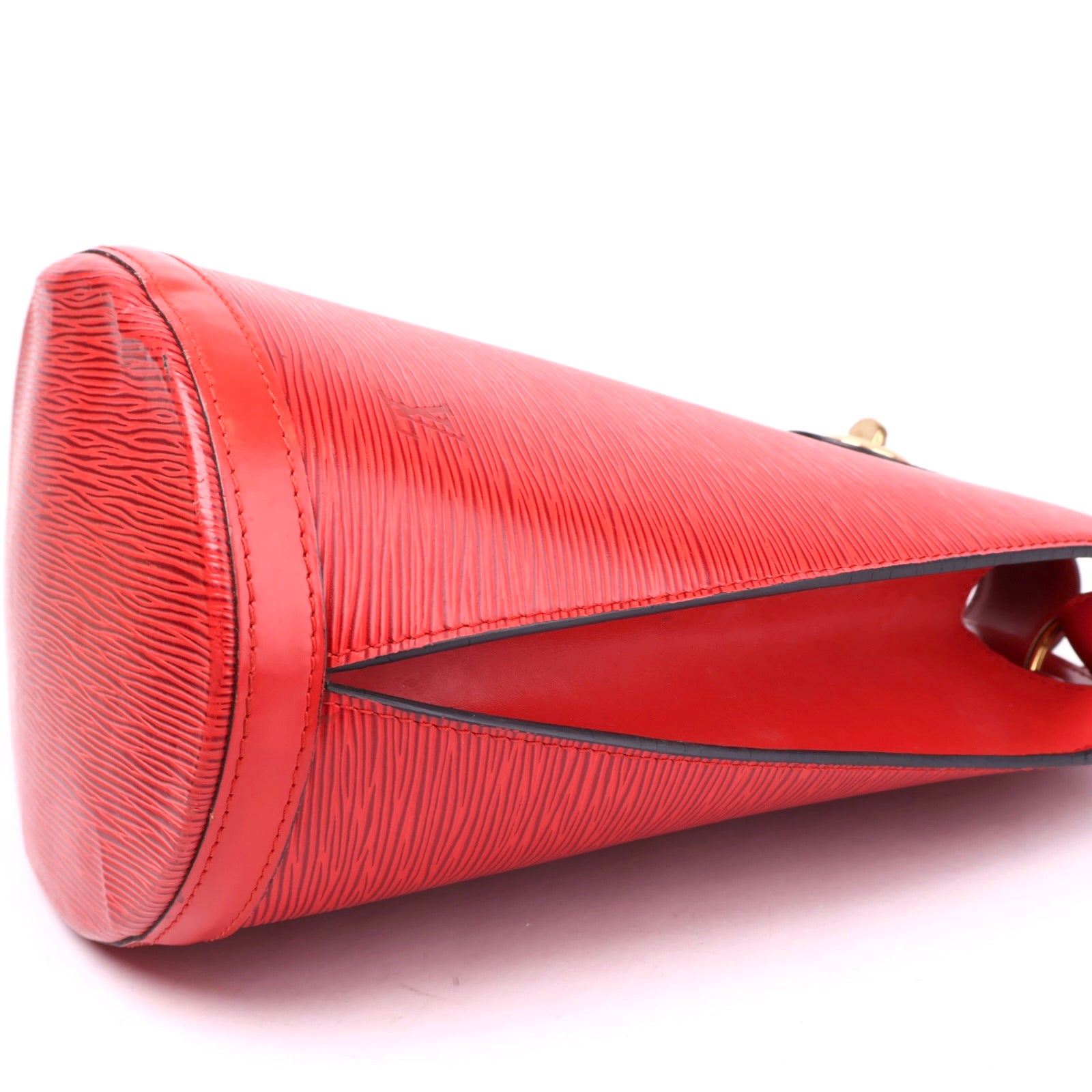 J3619 Louis Vuitton Red Epi Leather Cluny Bucket Bag- Pre Owned