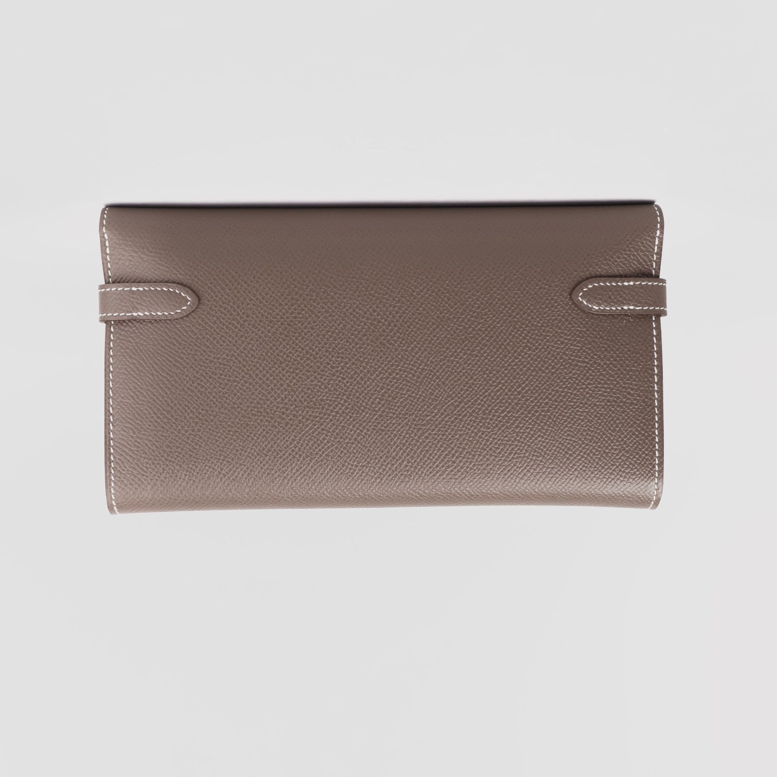 J3667-Hermès Kelly wallet in etoupe epsom leather- Pre Owned