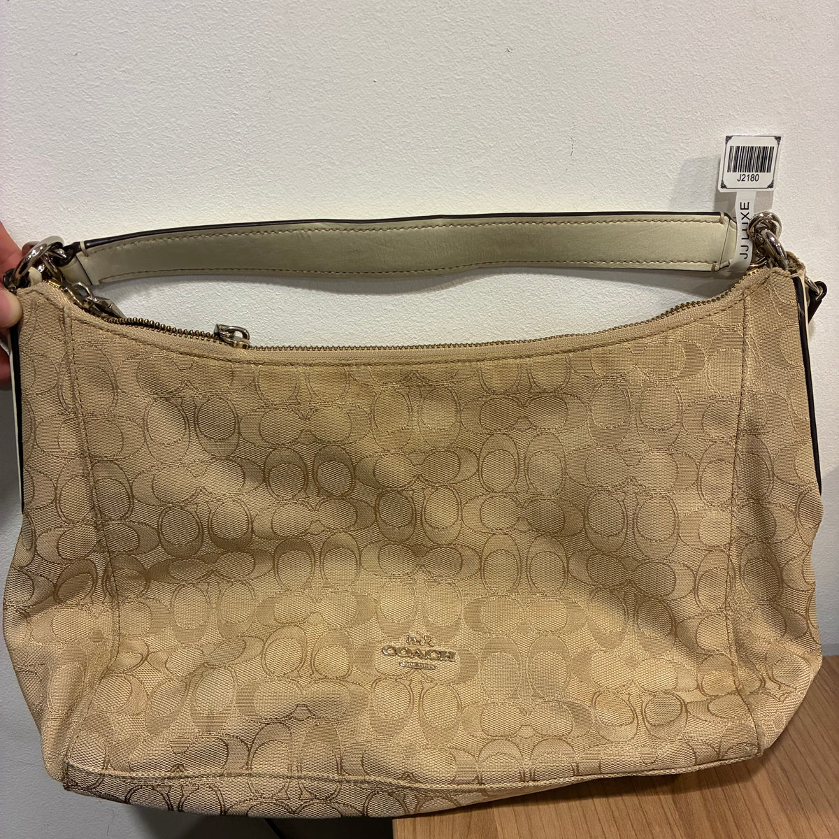 J2180# Coach Shoulder Bag Monogram Leather | Pre-Owned Like New Leather Monogram